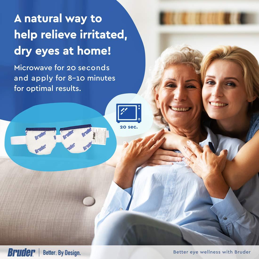 Bruder Moist Heat Eye Compress (Pack of 2) Microwave Activated Fast