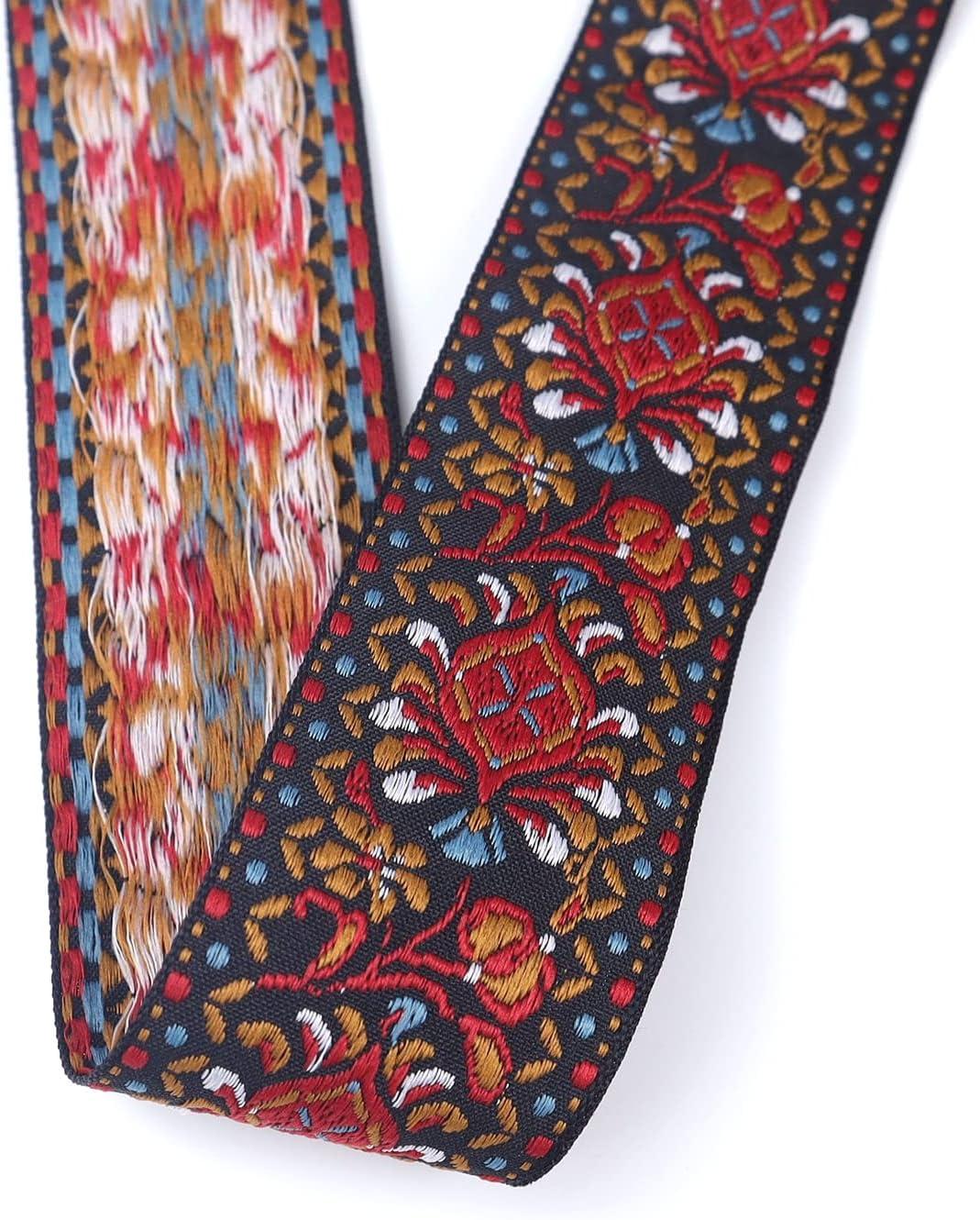 Boho Jacquard Ribbon 10 Yards Embroidery Jacquard Trim for Sewing, Handmade  Bag, Clothing Decoration