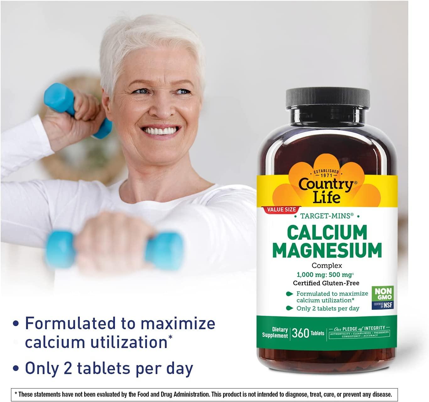 Country Life TargetMins CalciumMagnesium Complex 360 Tablets