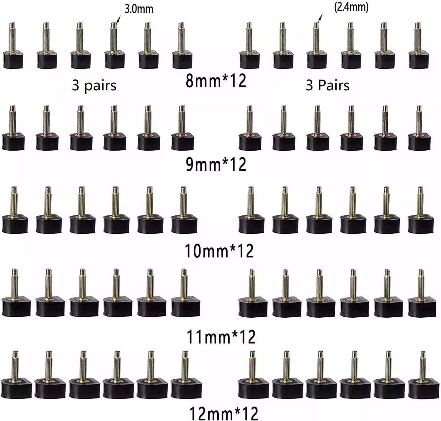 28 Pairs Black High Heel Replacement Tips With Stiletto Remove Pliers, 7 Sizes Shoes Repair Caps, U-Shaped High Heel Repair Tips Pin Kit For Women Shoes(Black,7-12.5mm - View #5