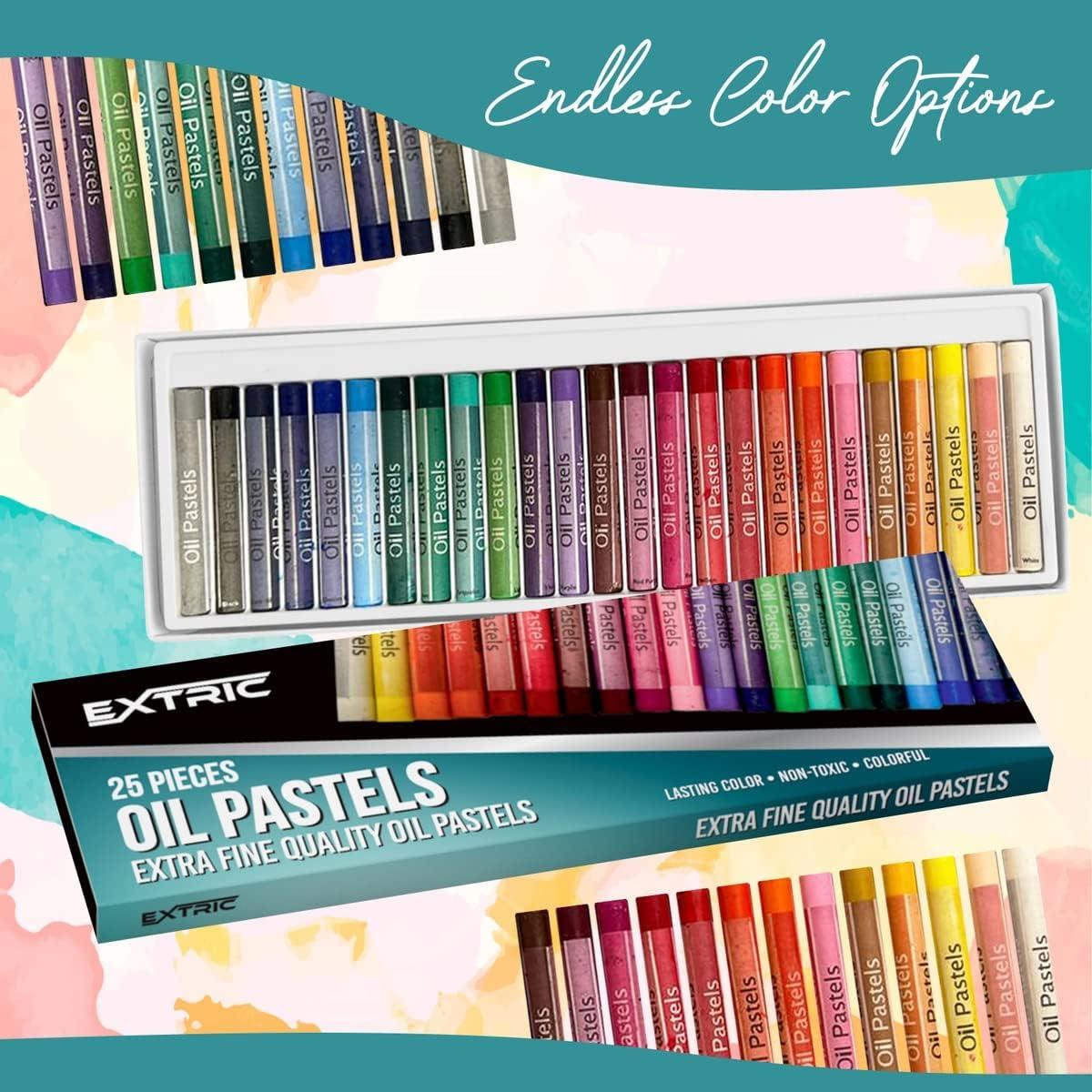 EXTRIC Oil Pastels 36 Colors Count Pastels Art Supplies Soft