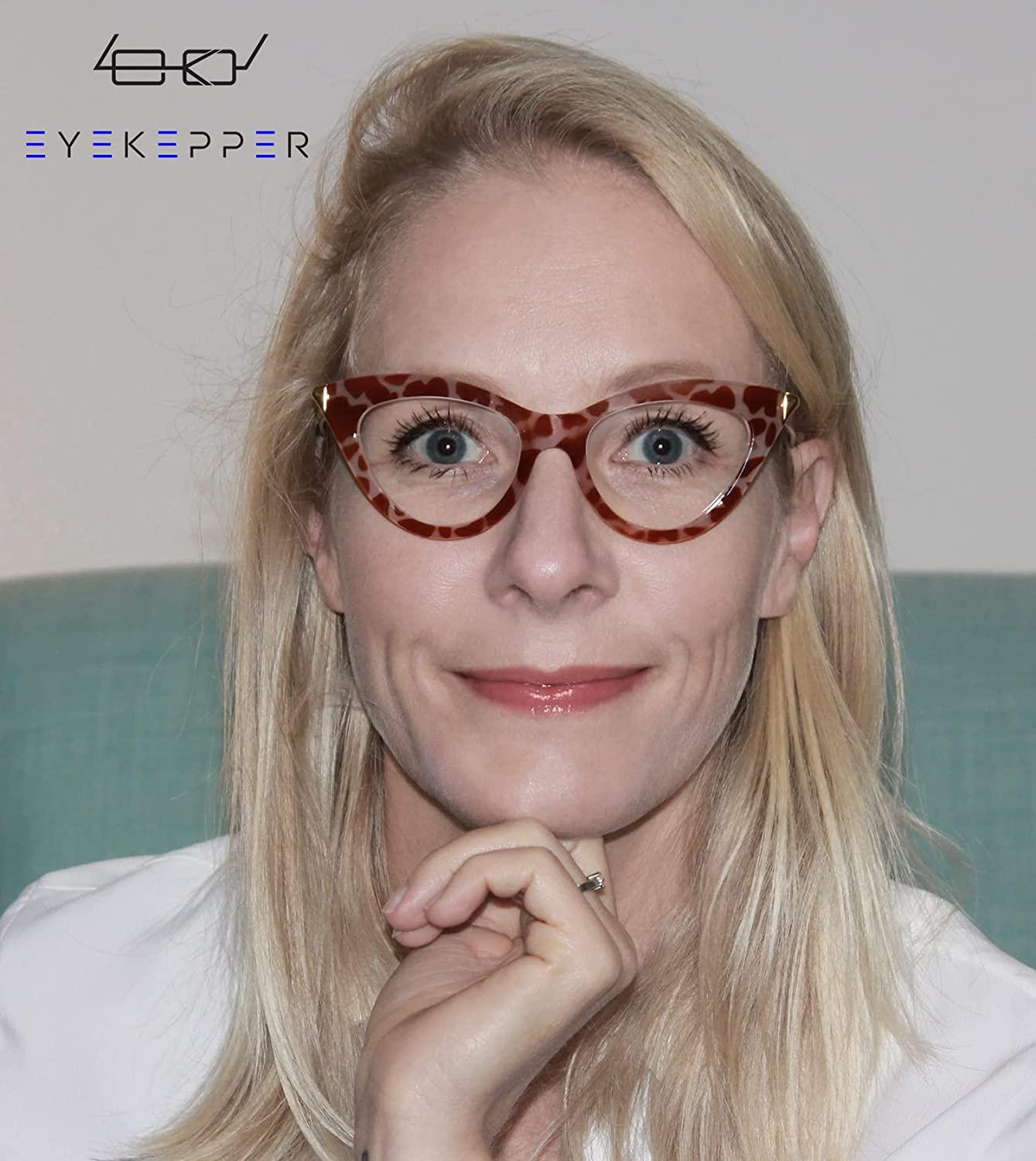 Eyekepper 5 Pack Reading Glasses for Women Cateye Style Ladies Readers +1.75 5pcsmix 1.75 Diopters