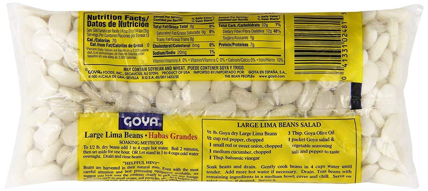 Goya Large Lima Beans 1lb (Pack of 02)