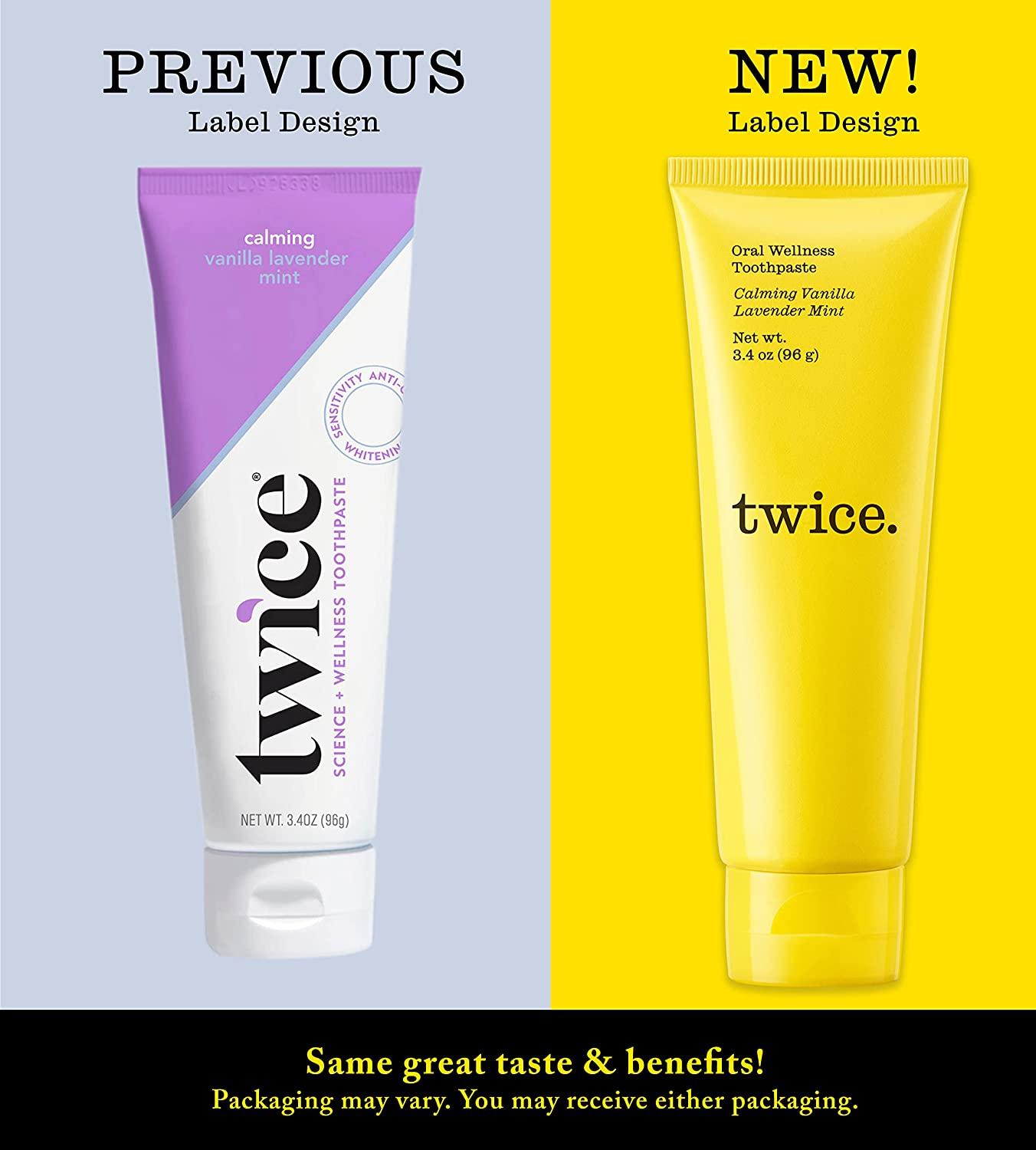 Twice Sensitive Teeth Whitening Toothpaste with Fluoride Calming