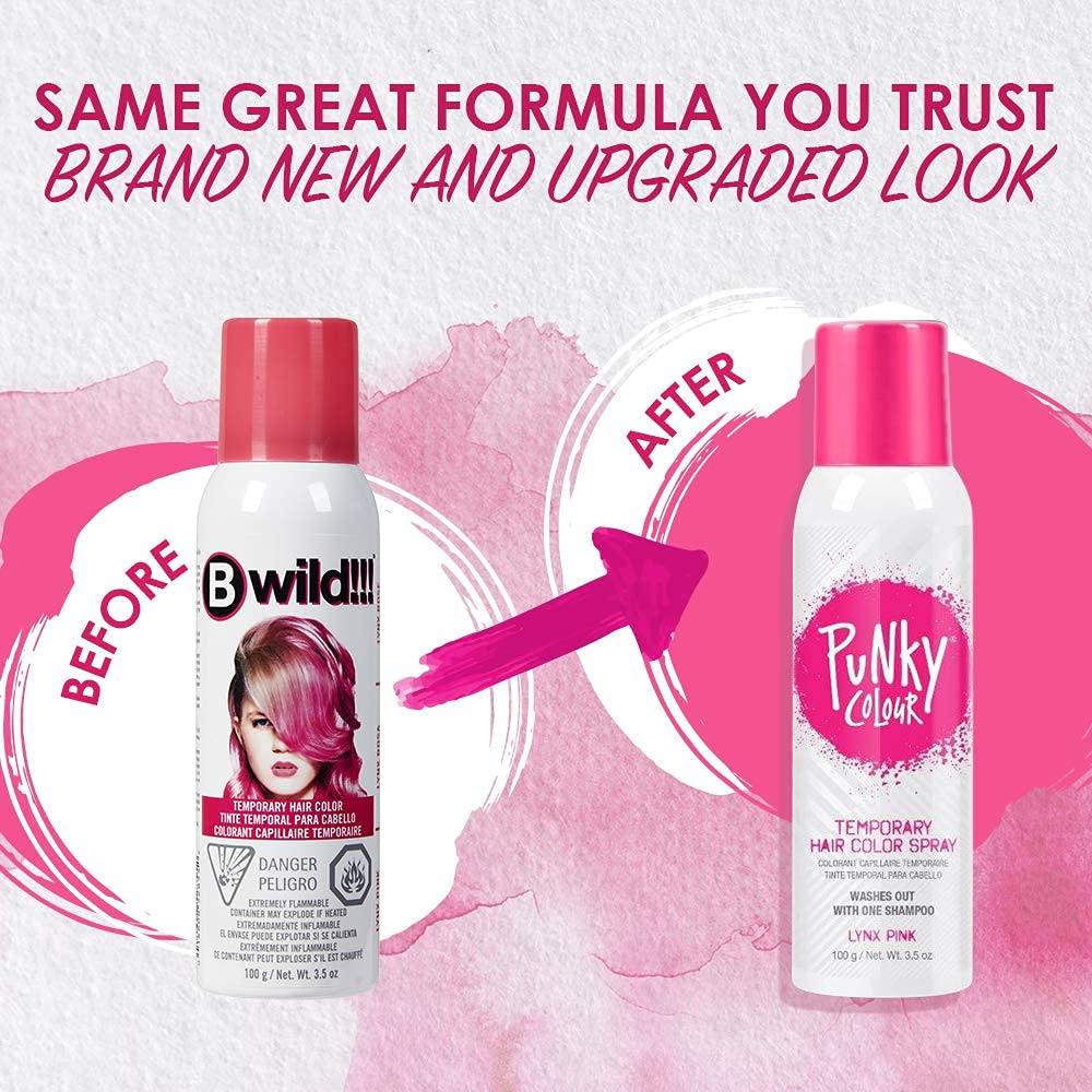 Punky Temporary Hair Color Spray - Lynx Pink 3.5 oz (Pack of 1