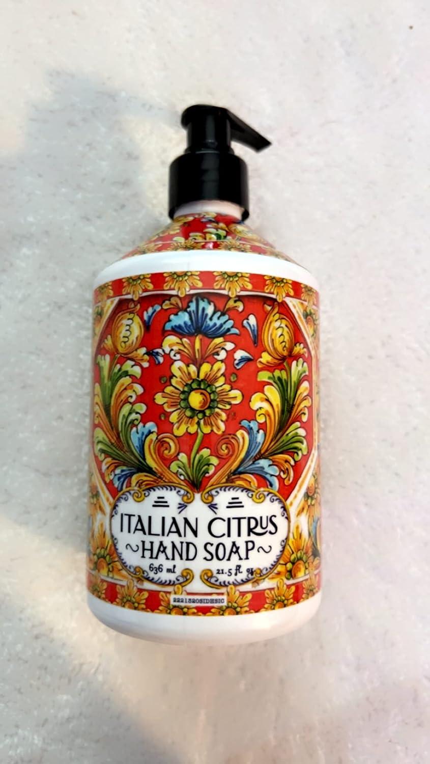 Sicilian Deruta Hand Soap Collection 4 x 21.5 fl.oz Plastic Bottles