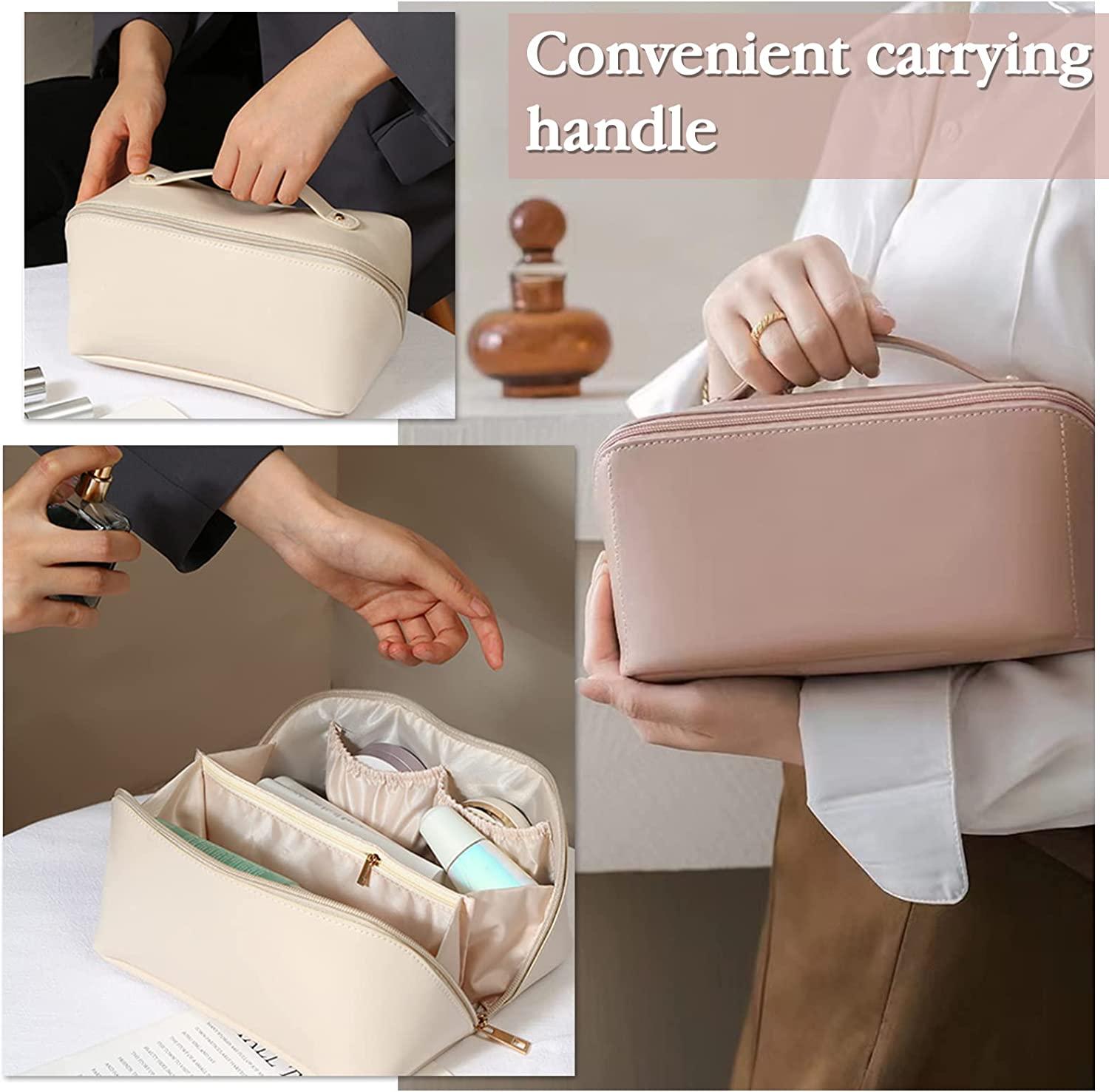 Large Capacity Travel Cosmetic Bag, Hand-held Cosmetic Pouch