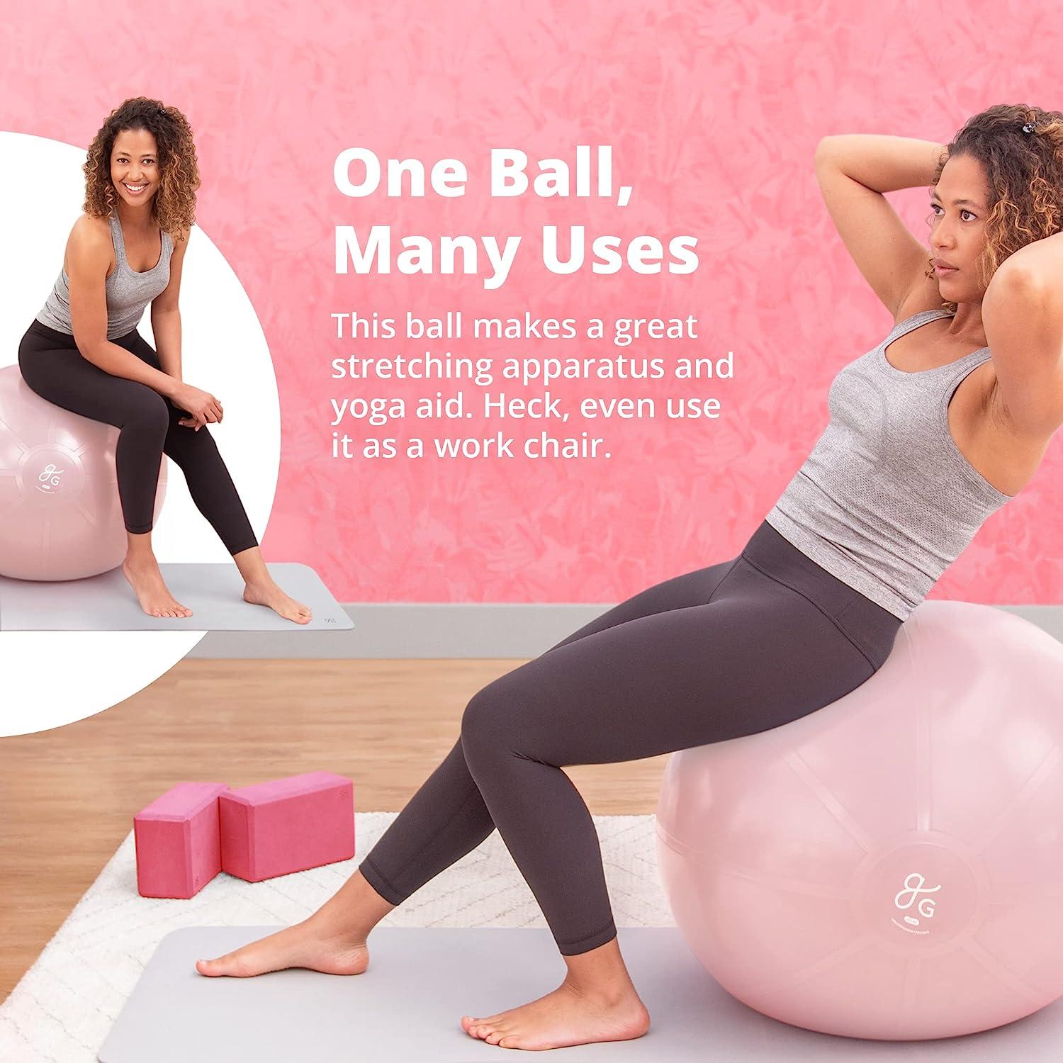 Greater Goods Professional Exercise Ball - Yoga Ball for Working