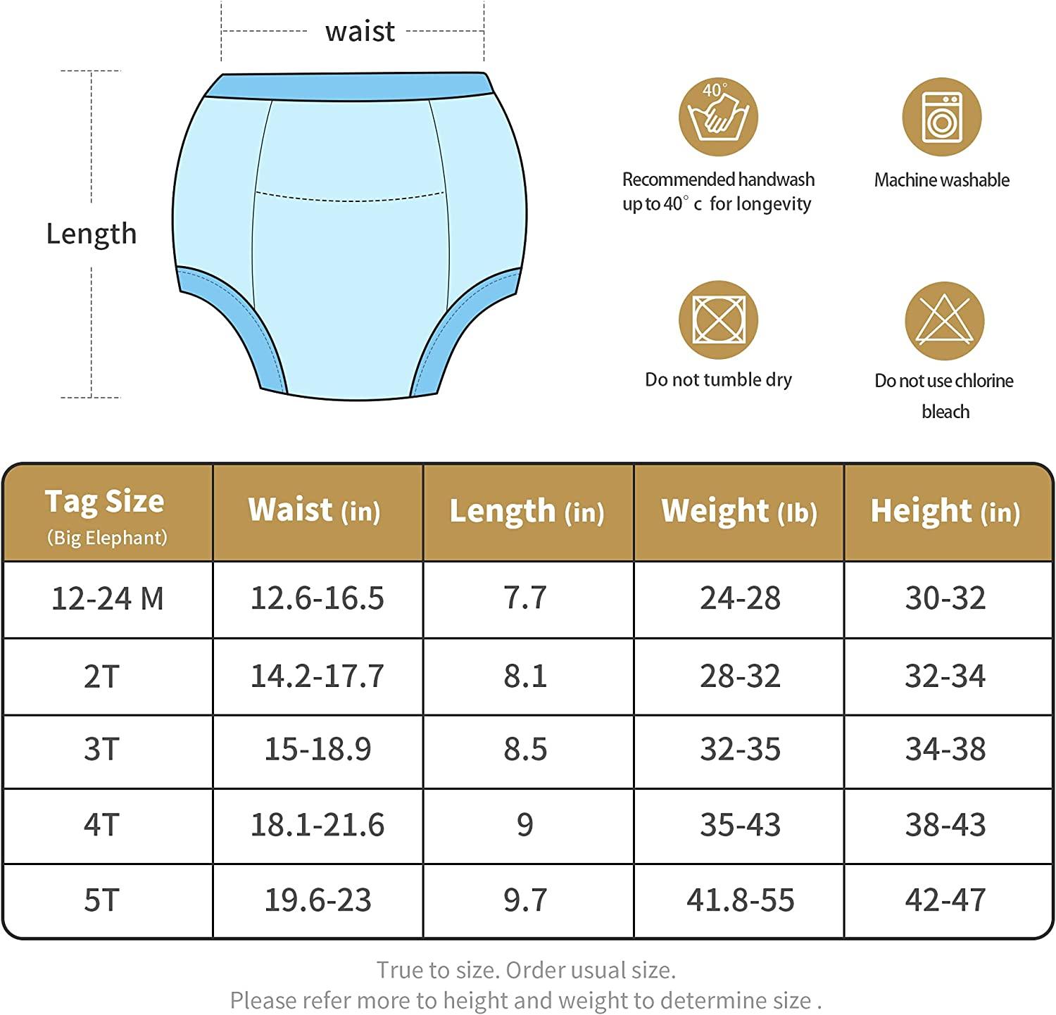 BIG ELEPHANT Toddler Potty Training Pants Baby Boys Underwear, 3T Car Group  3T (10 Count)