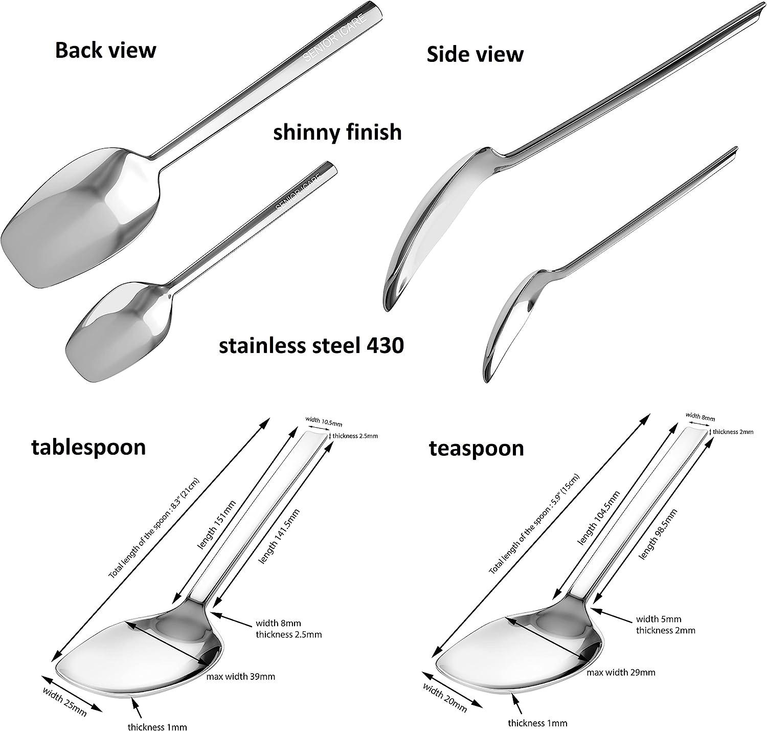 Silverware Adapted Spoons Parkinsons Utensils Adaptive Utensils for