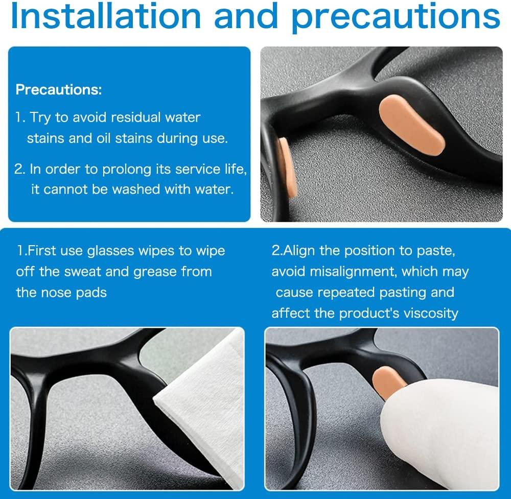 Festful Eyeglass Nose Pads 20 Pairs of Soft Foam Nose Pads Cushion for
