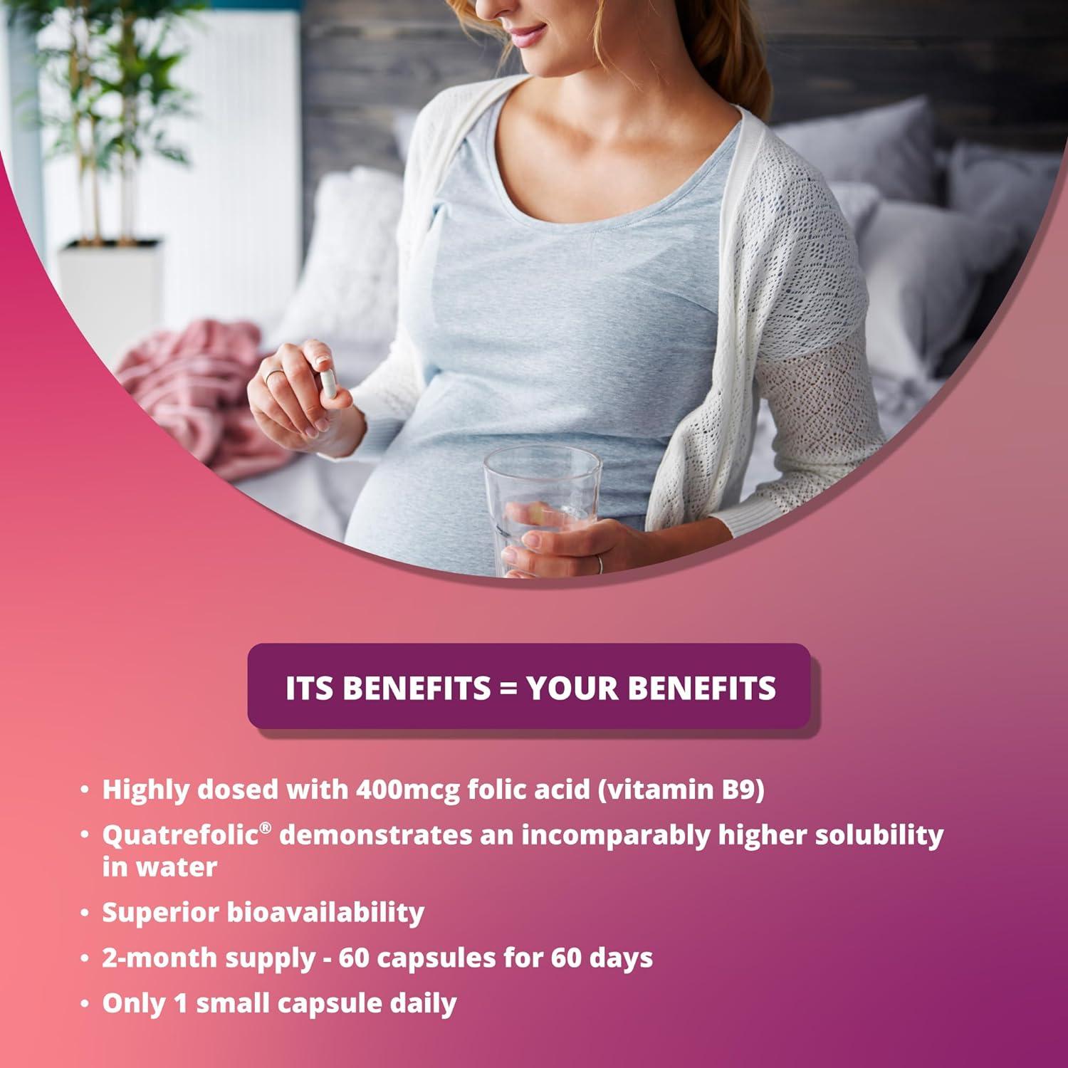 Essentials Folate 400 mcg Bioactive Folate Supplement Active Form of Folic Acid/Vitamin B9