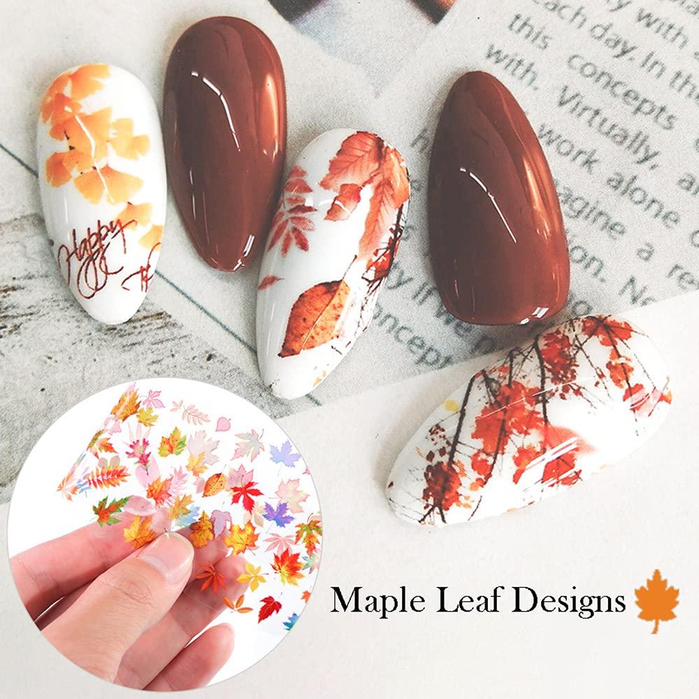 Nail Art Water Decals Stickers Transfers Black Leaf Leaves Flowers Petals  Floral Fern - Etsy