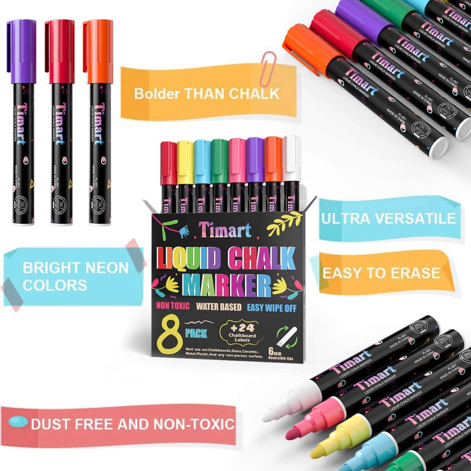 Bold Chalk Markers - Dry Erase Marker Pens - Chalk Markers for