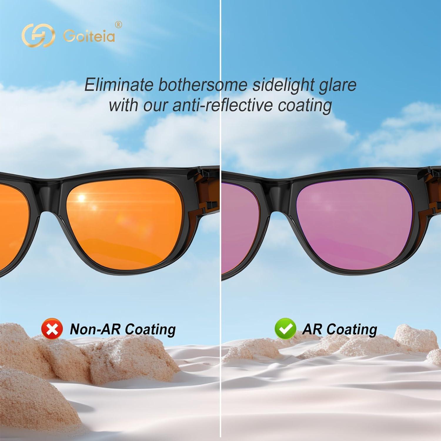 Buy Goiteia 100% Orange Blue Light Blocking Fit Over Glasses