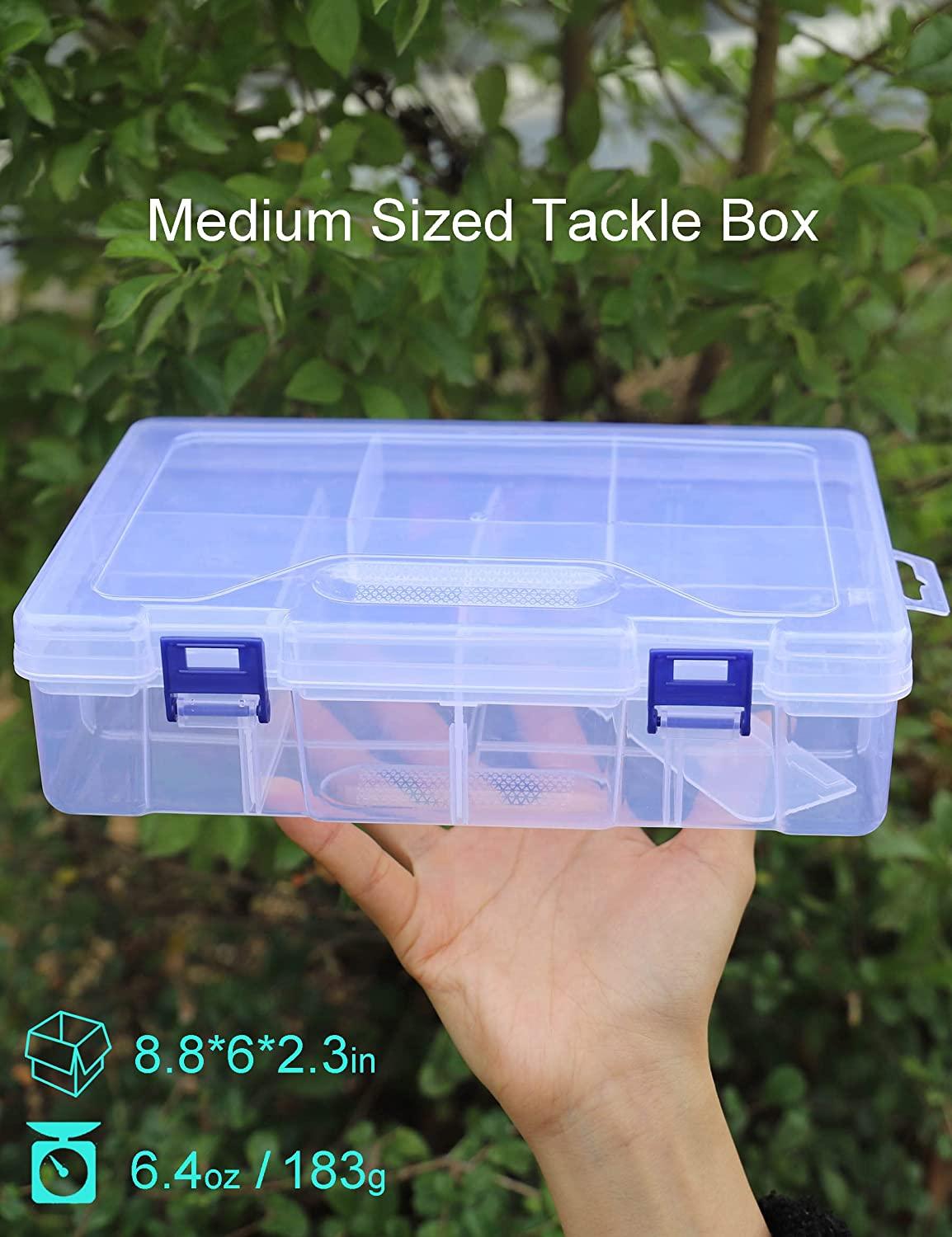  Avlcoaky Tackle Box Large 3 Layers Plastic Portable