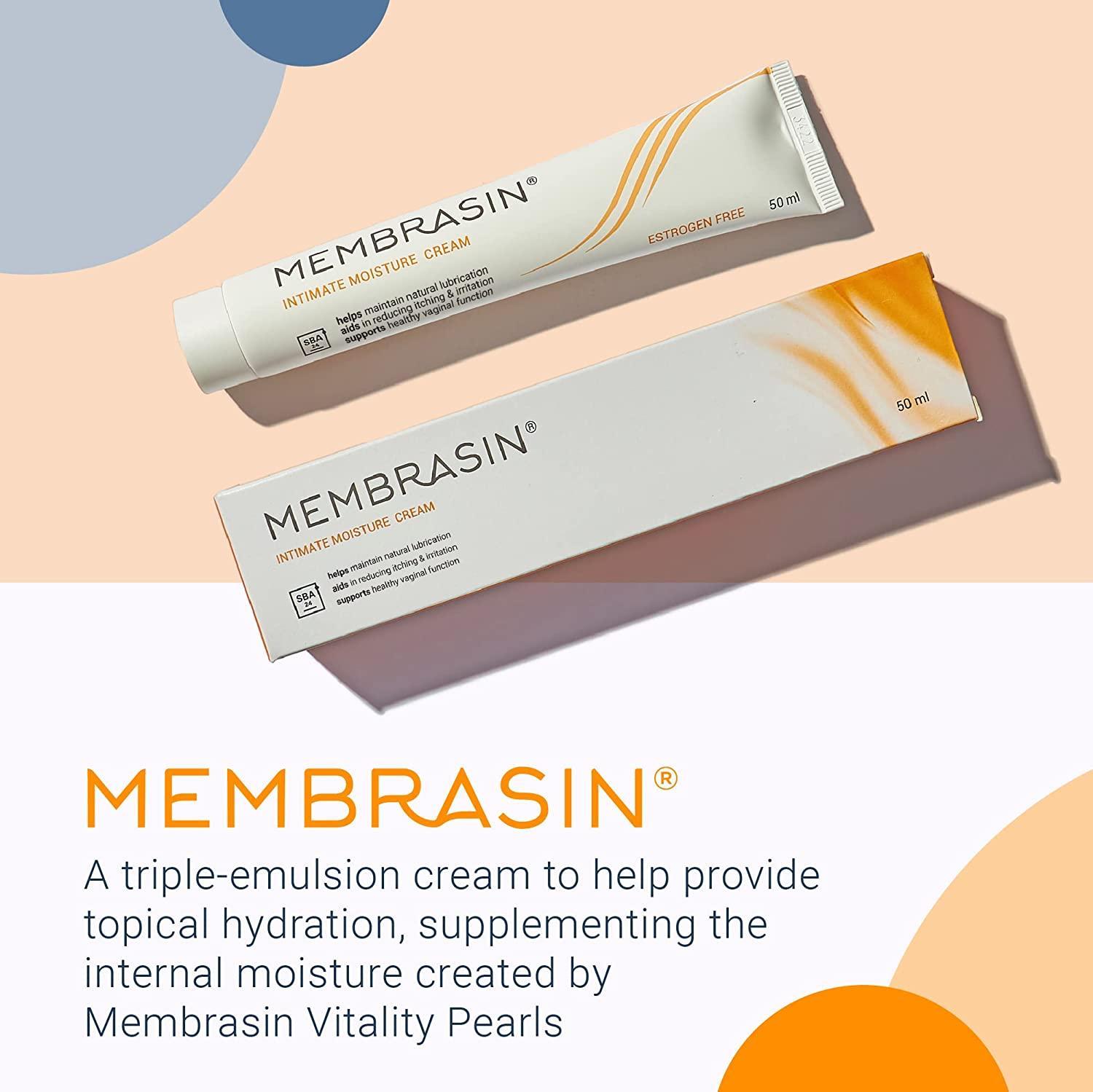 Membrasin Vulva Cream for Feminine Dryness Moisture Support for Reducing Burning and Itching