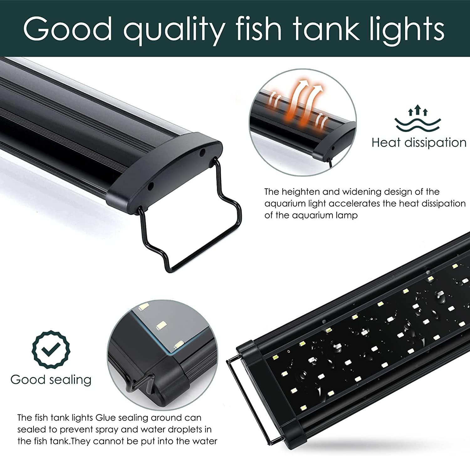 AQQA Aquarium Plant Light Full Spectrum LED Fish Tank