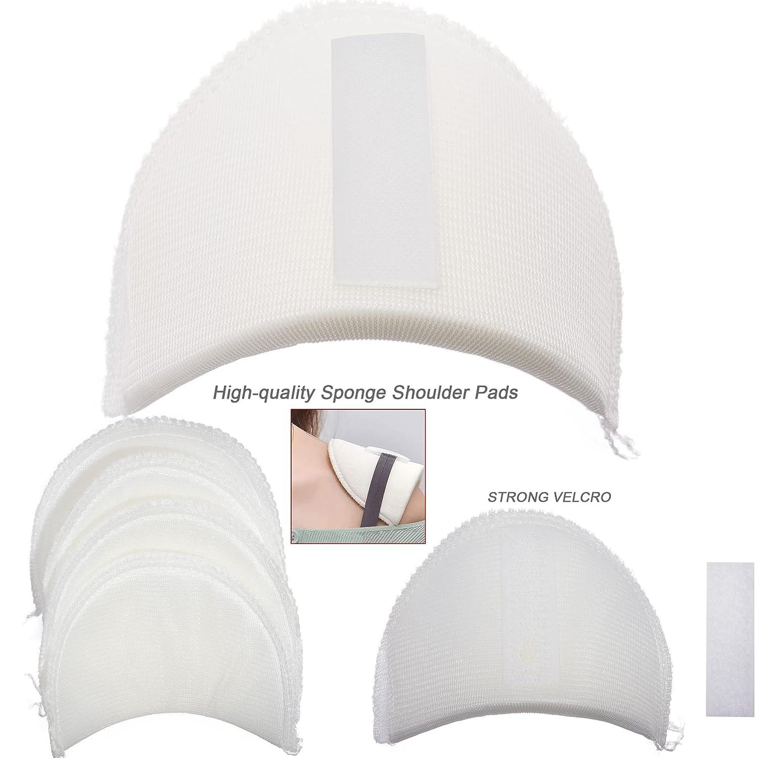 1 Pairs Covered Set-in Shoulder Pads Sewing Foam Pads Sponge