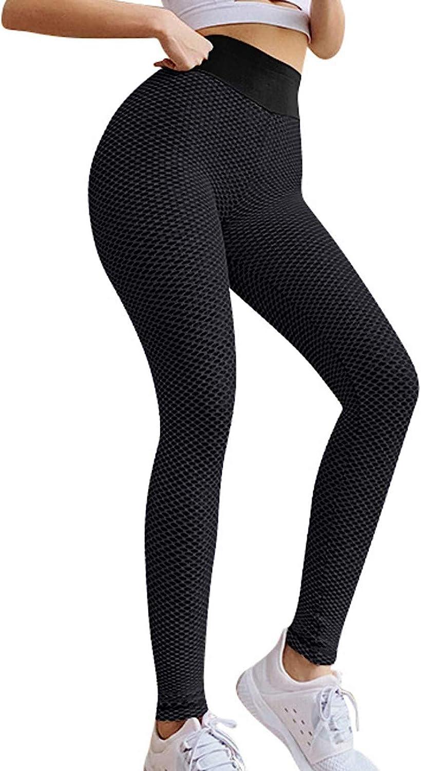 Being Runner Women Non-See Through Sportswear Sweatpants | Wine Yoga Tights  | Black Gym Legging | Plus Size Comfort Jeggings With Pocket (Black With