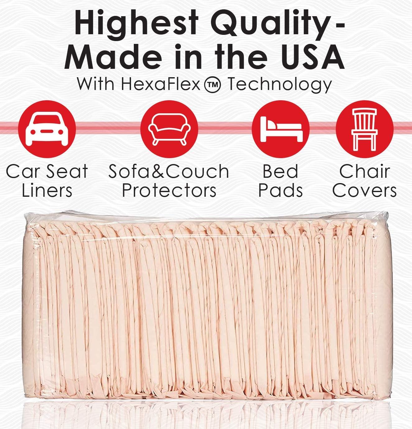 Wave Ultra Heavy Absorbency Disposable Incontinence Underpads 30