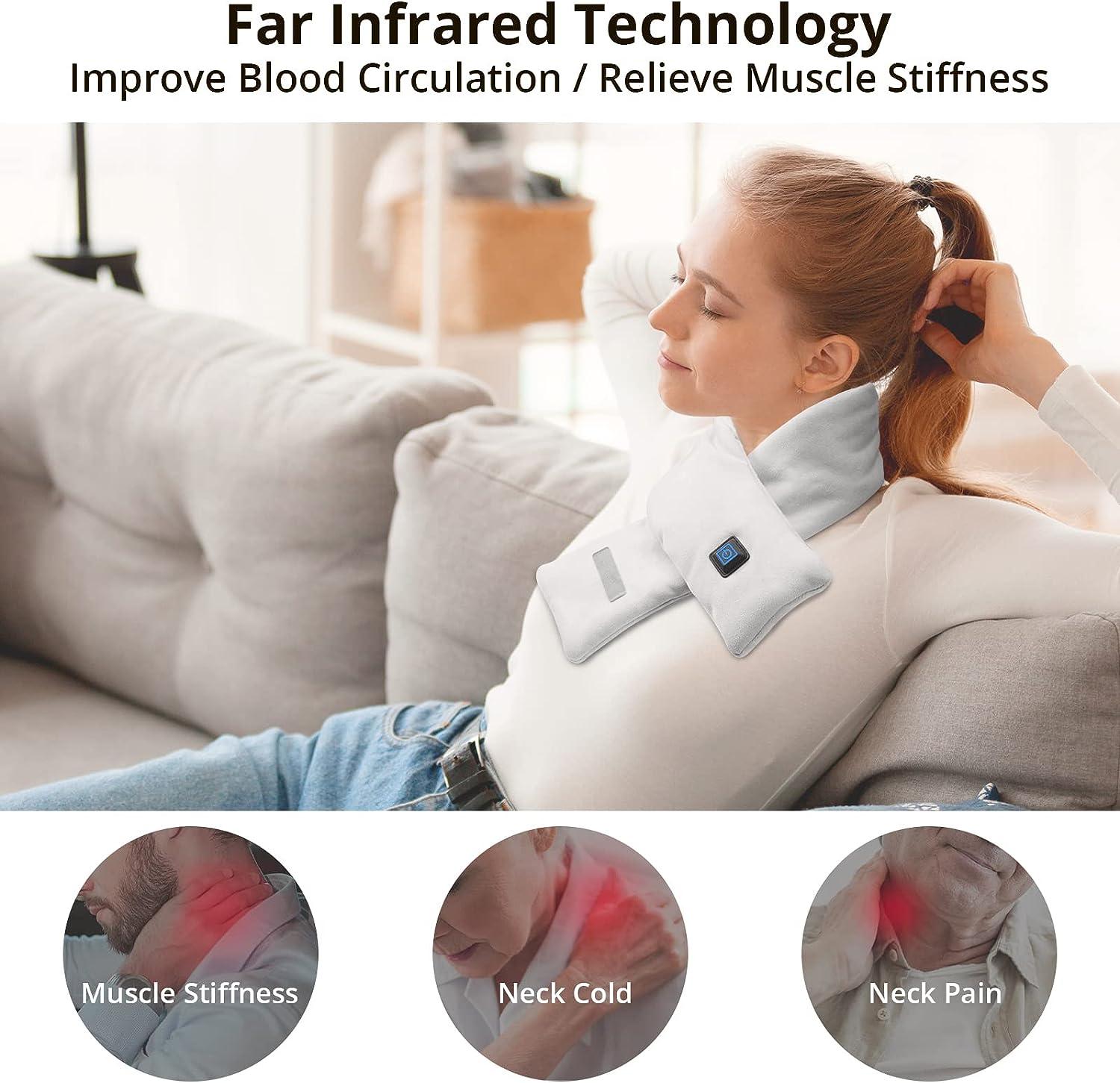 Neck Heating Pad AKASO Heated Neck Wrap for Neck Pain Relief Electric