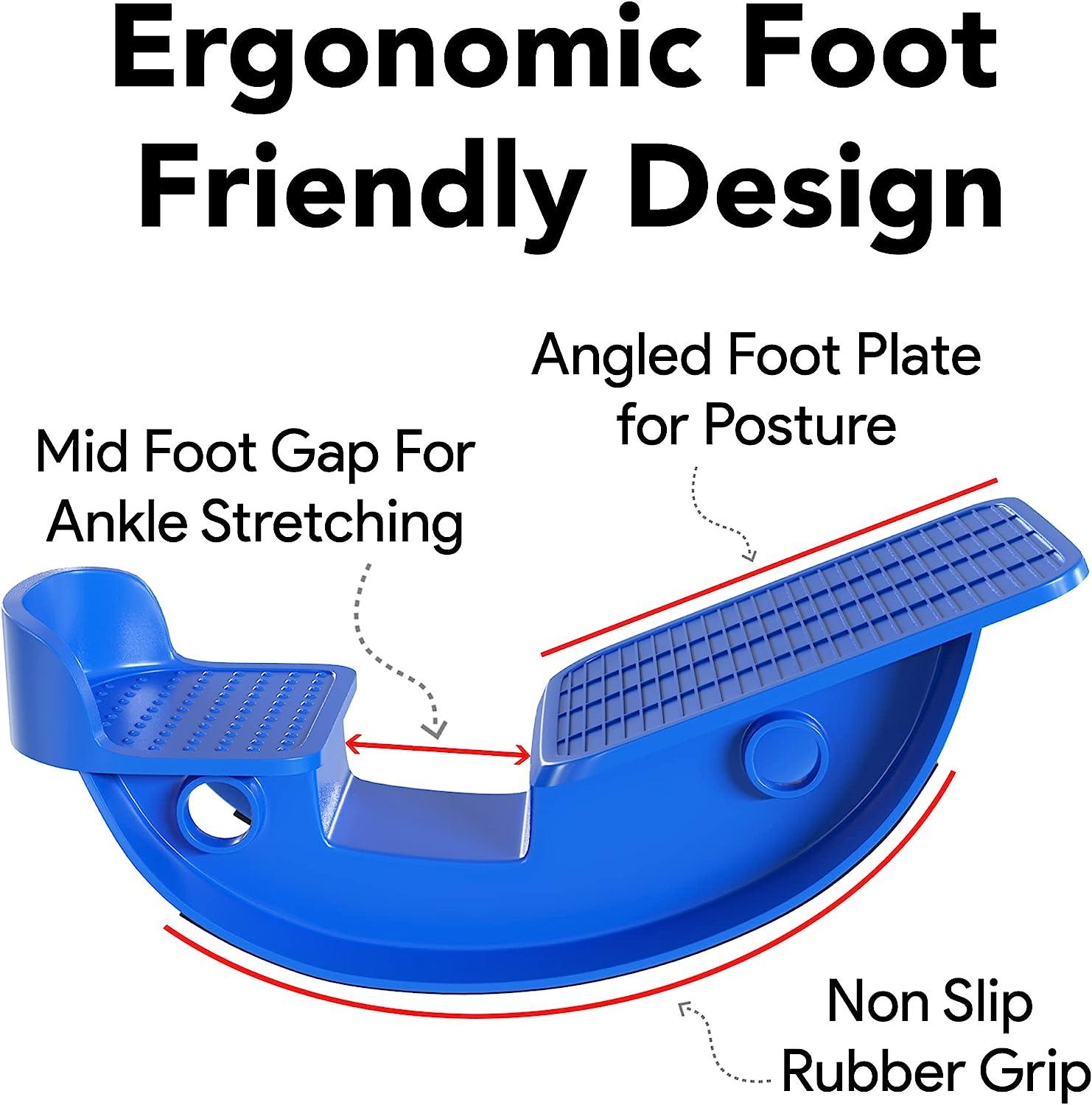 ProHeal Foot Rocker Calf Stretcher with Spiked Ball Massager for