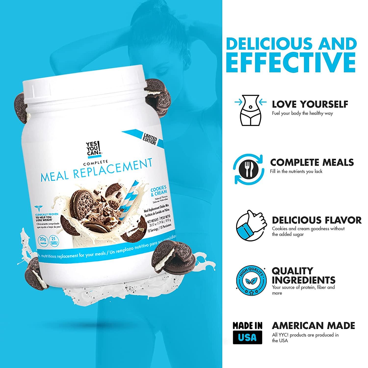 Yes You Can Complete Meal Replacement Shake 15 Servings (Cookies