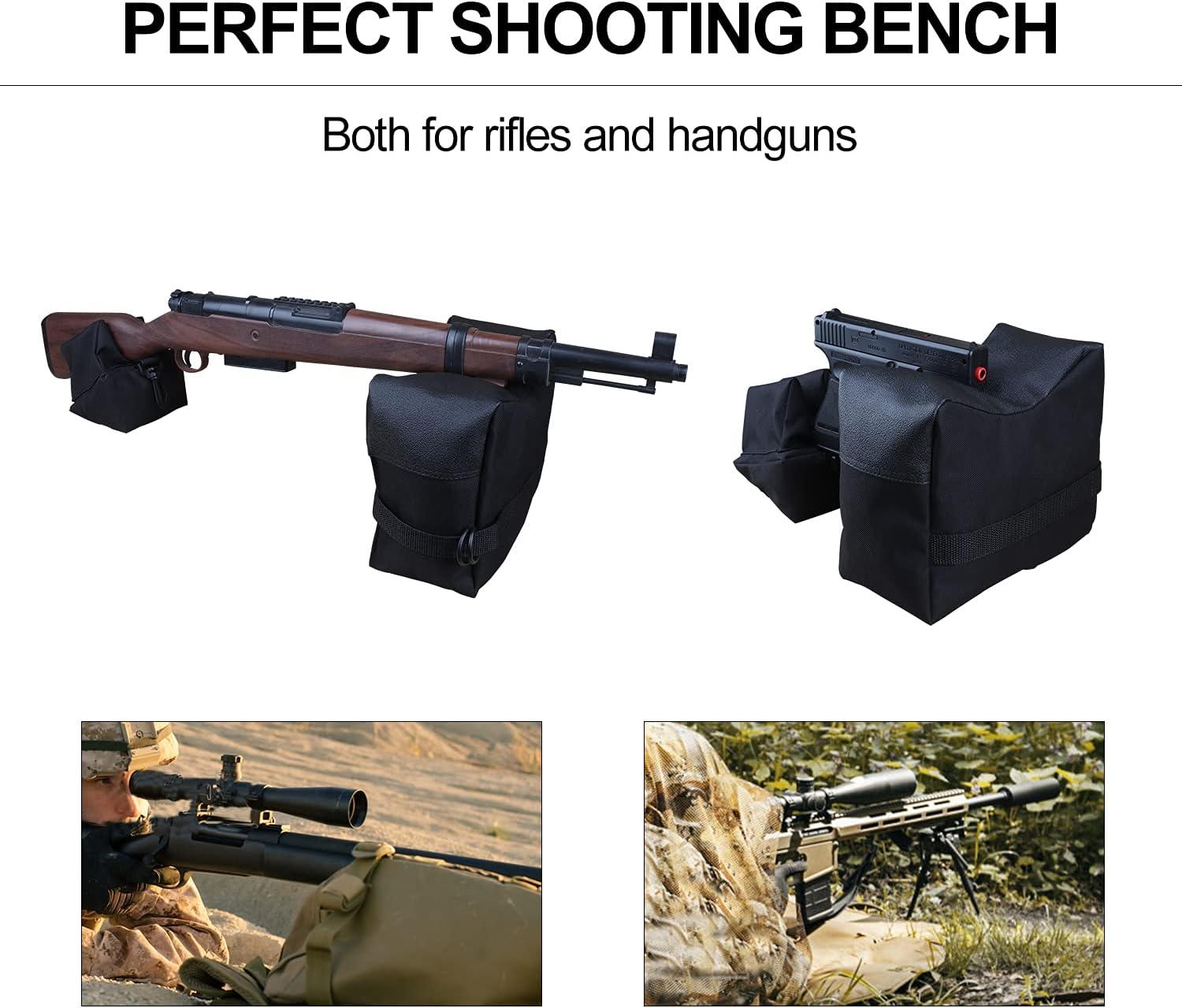 KOSIBATE Shooting Rest Bag with Rear Squeeze Bag for Gun Rifle Handgun