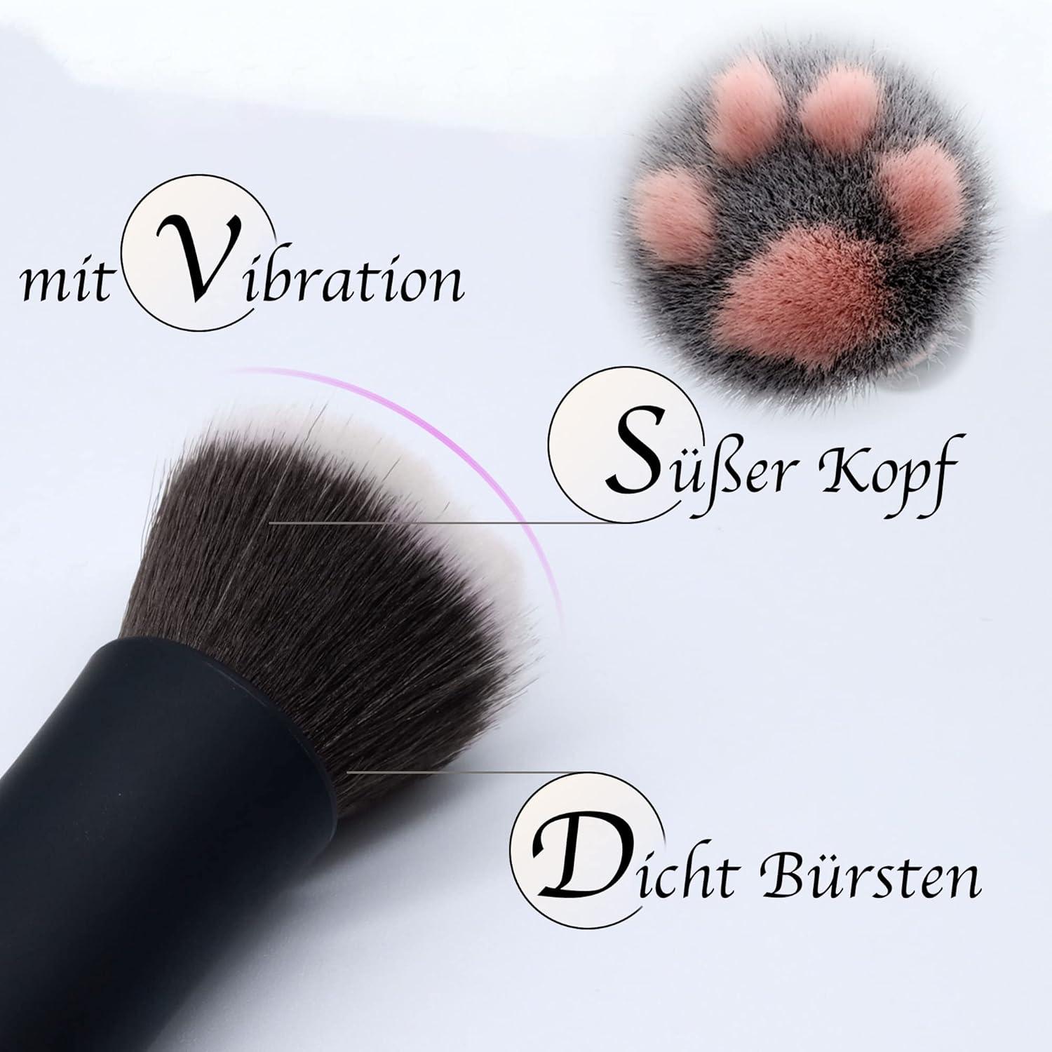 Fulutoy Rechargeable Mini Bullet Vibrator & Makeup Brush - 10 Vibration  Modes Premium Synthetic Hair - Perfect Gift Idea | Buy Now with Express  International Delivery | GoSupps.com
