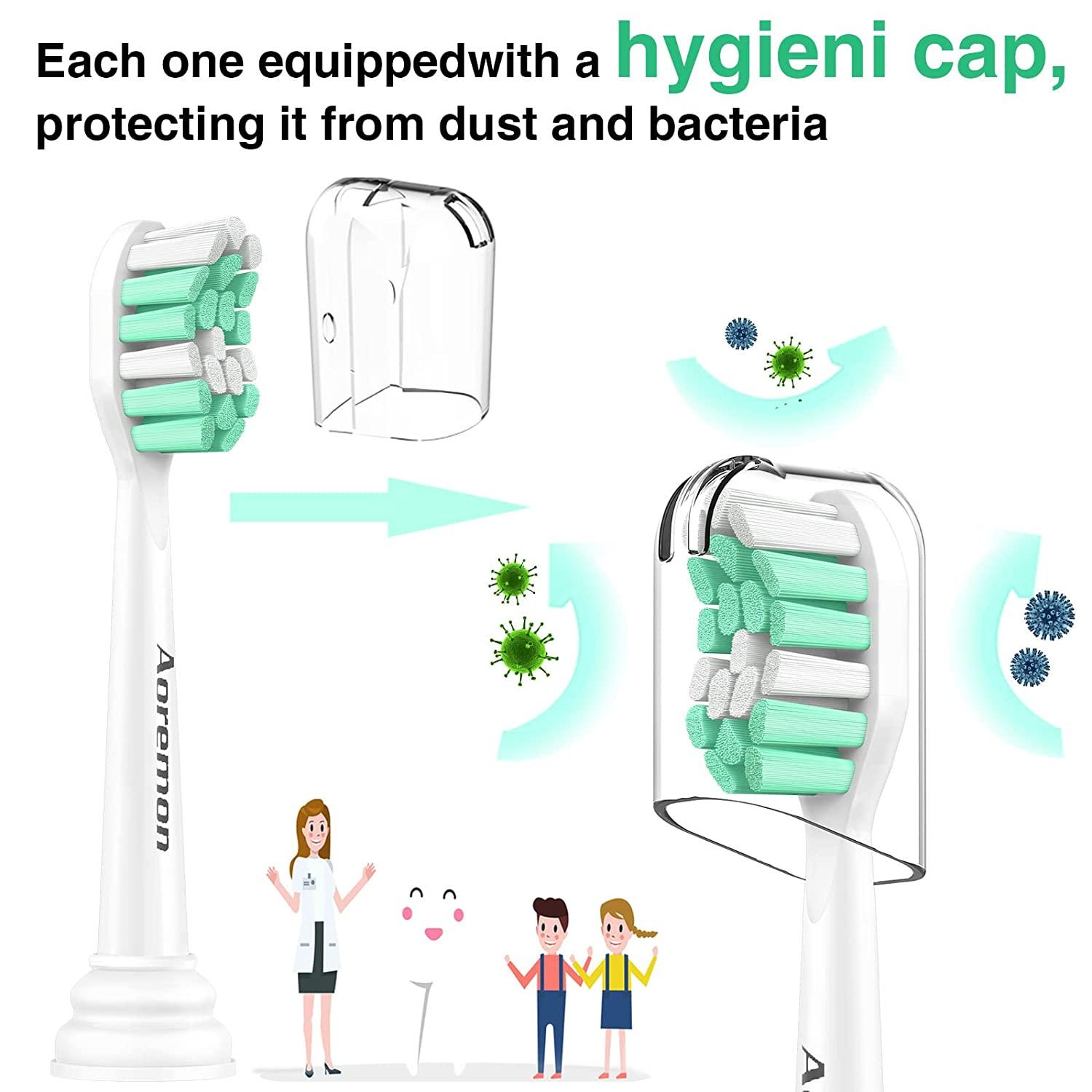 Aoremon Replacement Toothbrush Heads for Philips Sonicare HX9023/65, 10