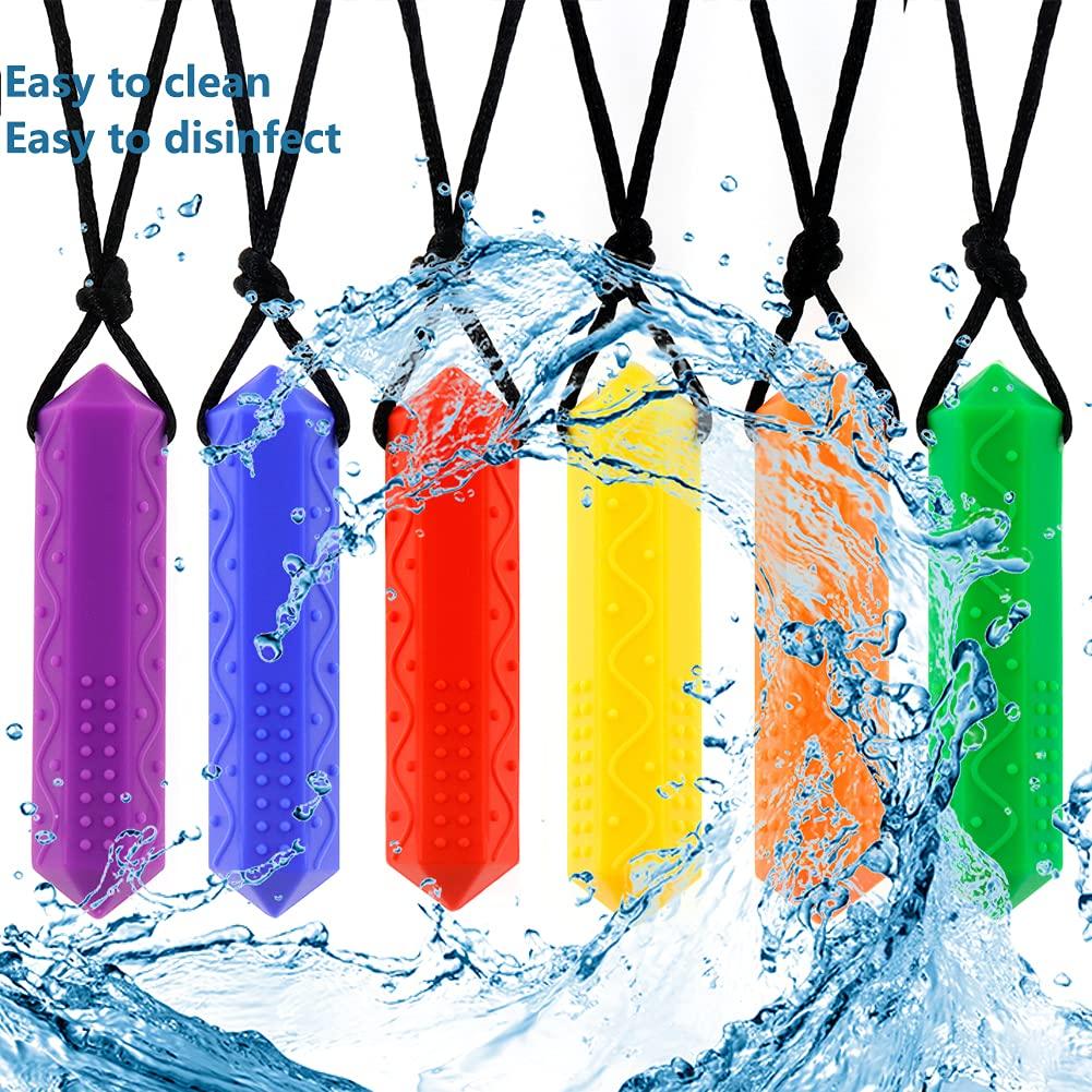 Sensory Chew Necklace for Boys Girls Adults 2 Pack Silicone Chewy Pendant  JEWEL for sale online | eBay
