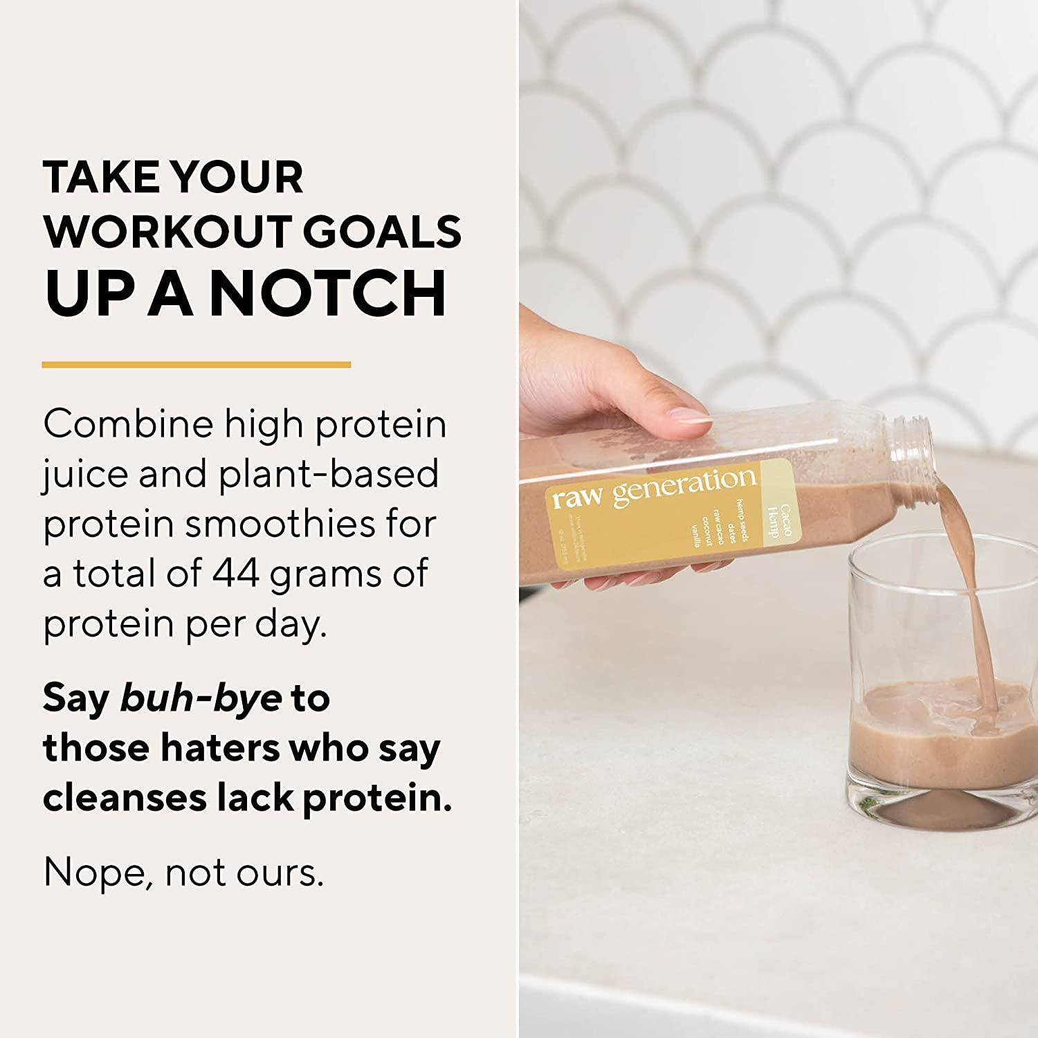 3Day Protein Cleanse by Raw Generation High Protein Juice Cleanse with