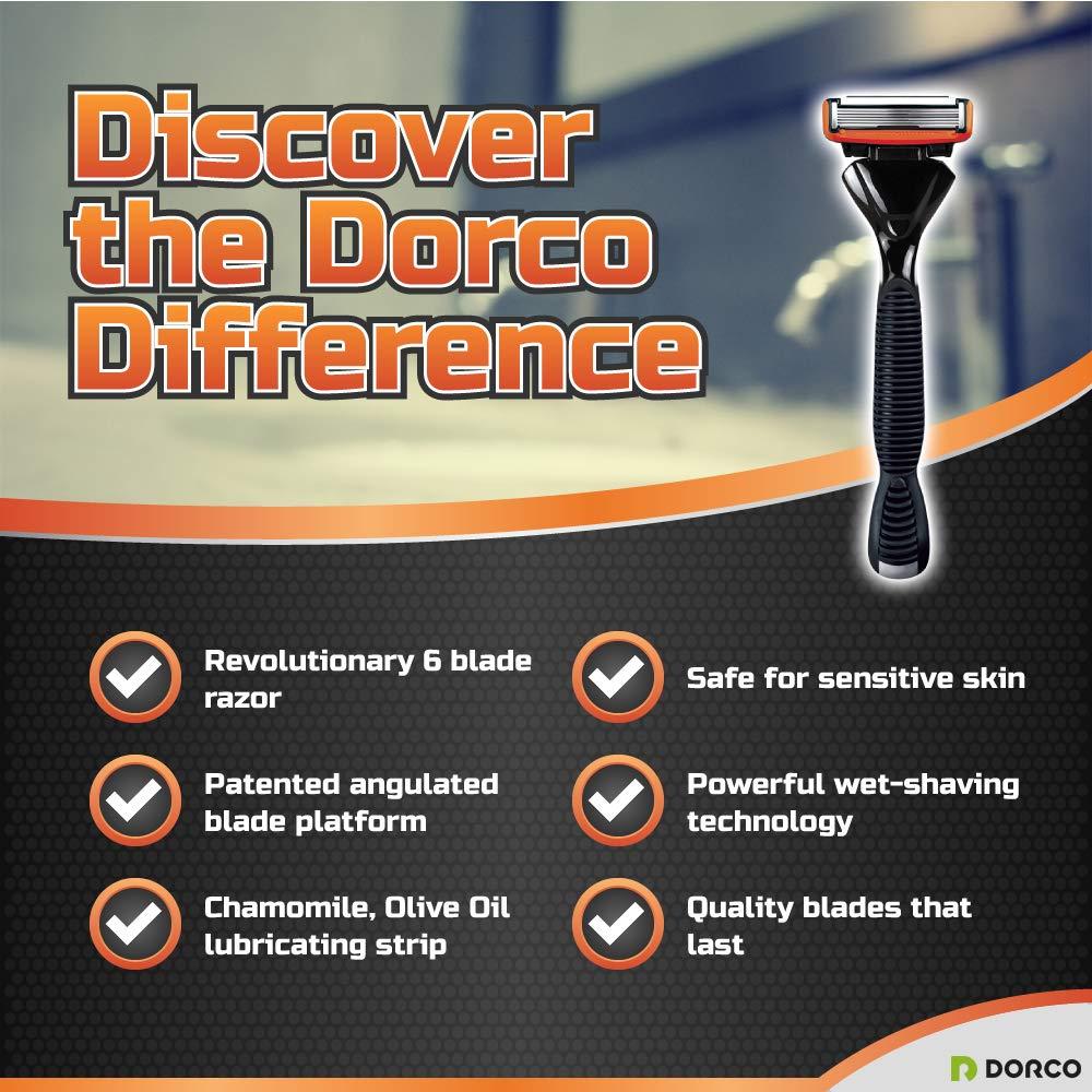 Dorco Pace 6 Six Blade Razor Blade System Value Pack (10 Pack + 1