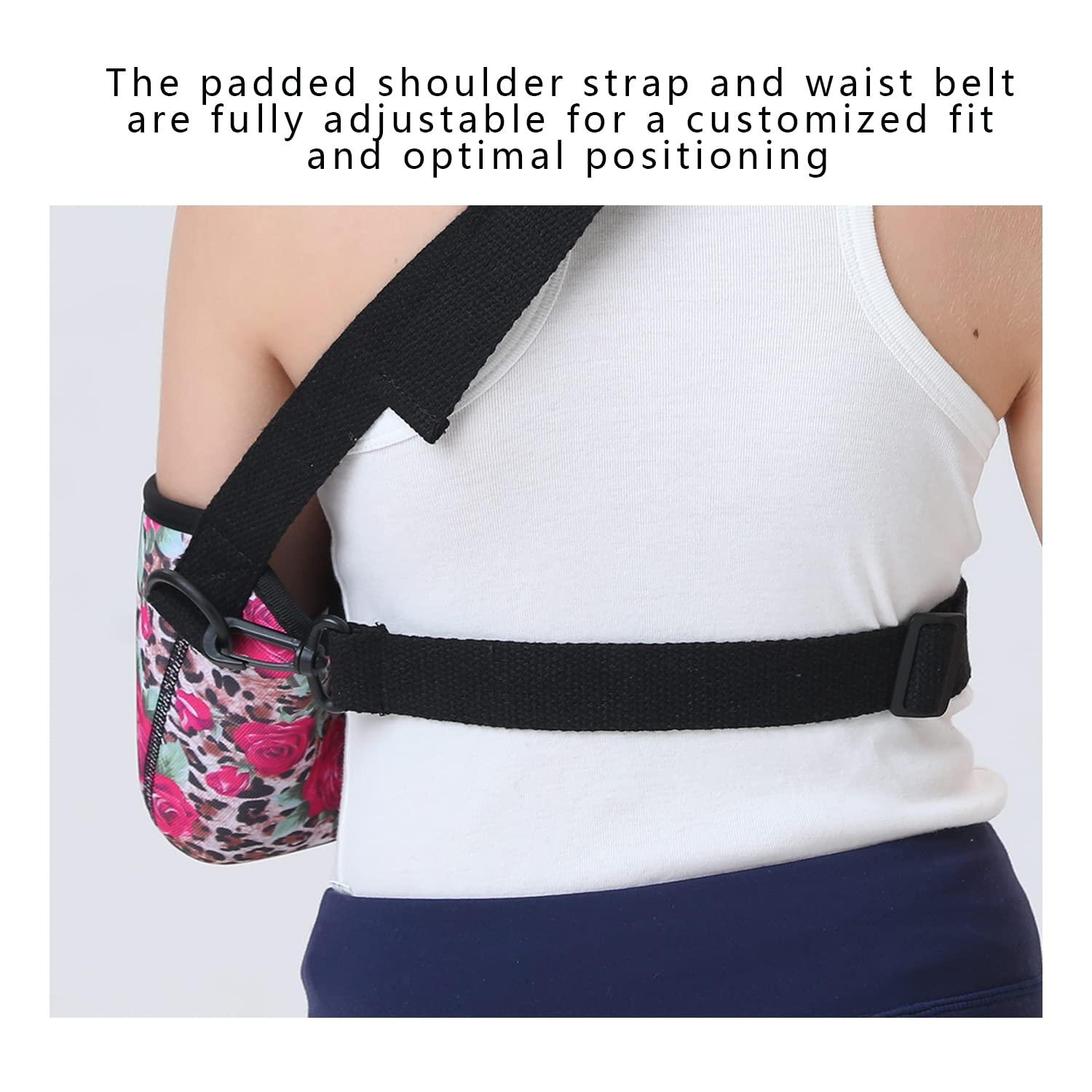 Fotgok Foam Arm Sling Elbow Brace Support with Waist Strap Rotator Cuff