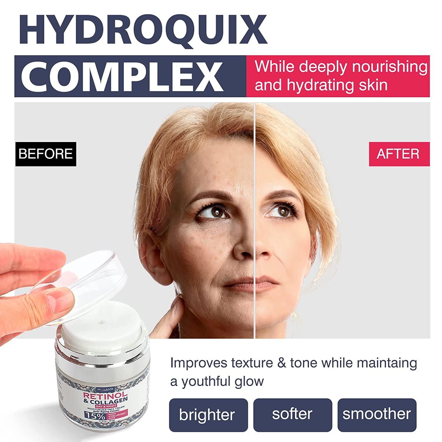 Retinol Cream with Hyaluronic Acid & Collagen AntiAging Moisturizer