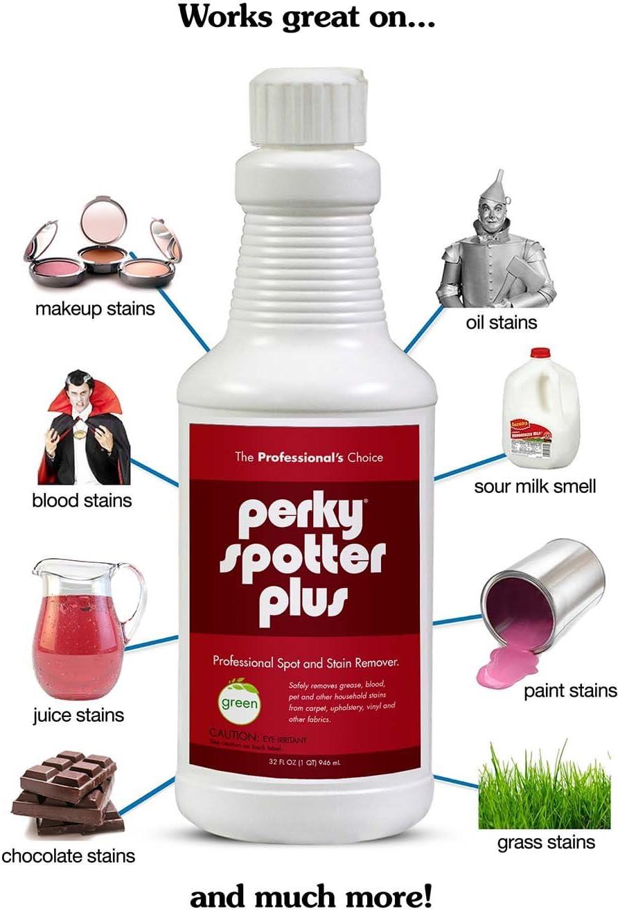 Perky Plus Stain Remover 32 oz For Carpet, Cars, Clothes, Couches