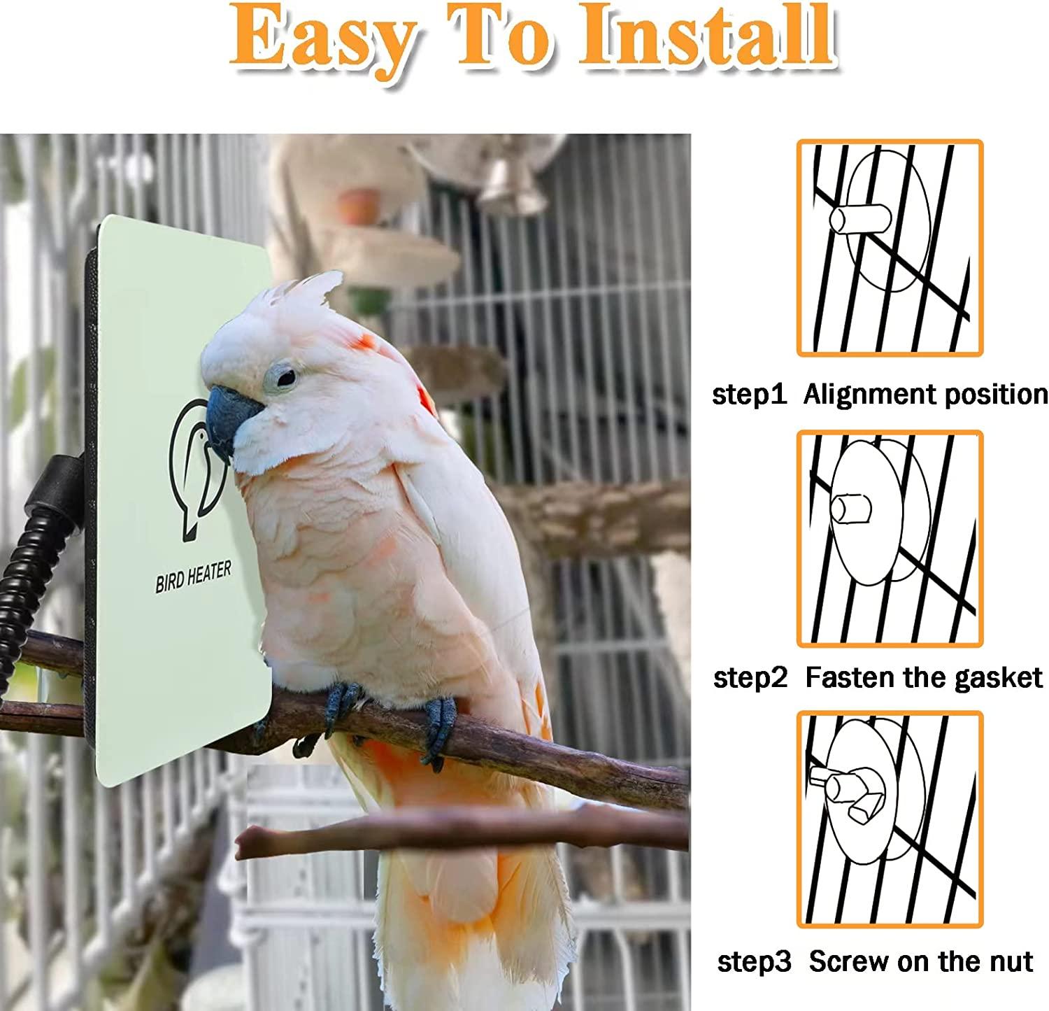 Snuggle Up Bird Warmer Uk Bird Heater For Cage, Warmer With Mirror