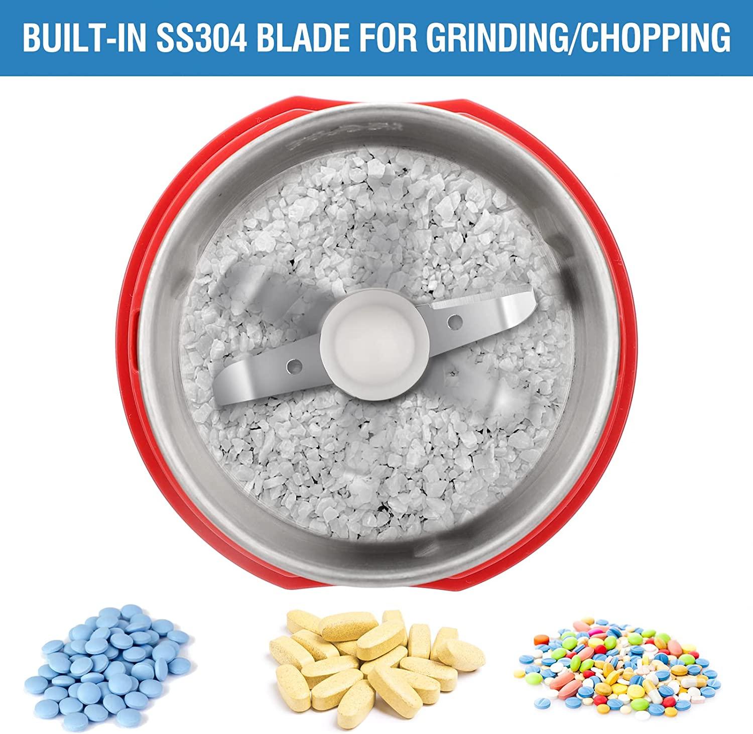 Electric Pill Crusher Grinder for Small or Large Pills Medication