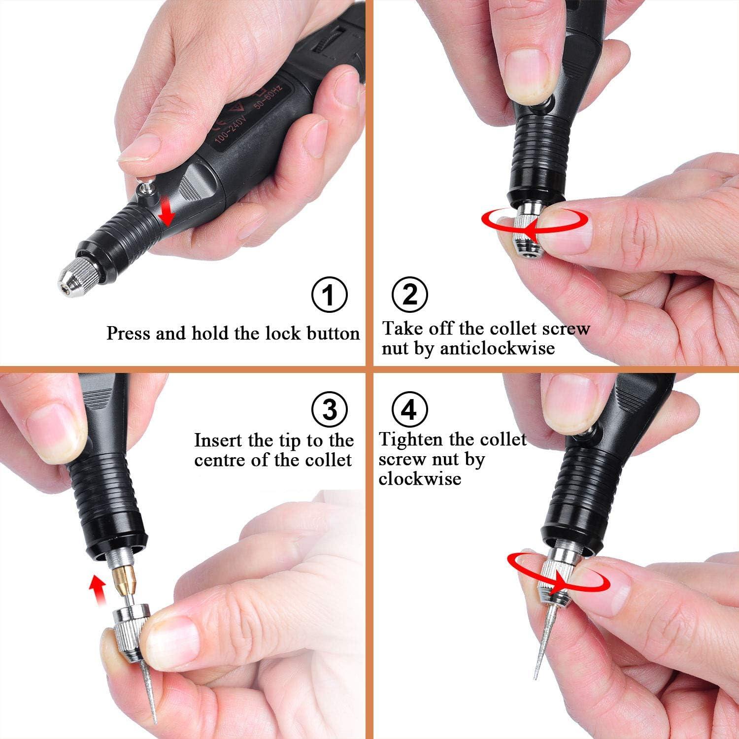 Electric Micro Engraver Pen Mini DIY Engraving Tool Kit For Metal