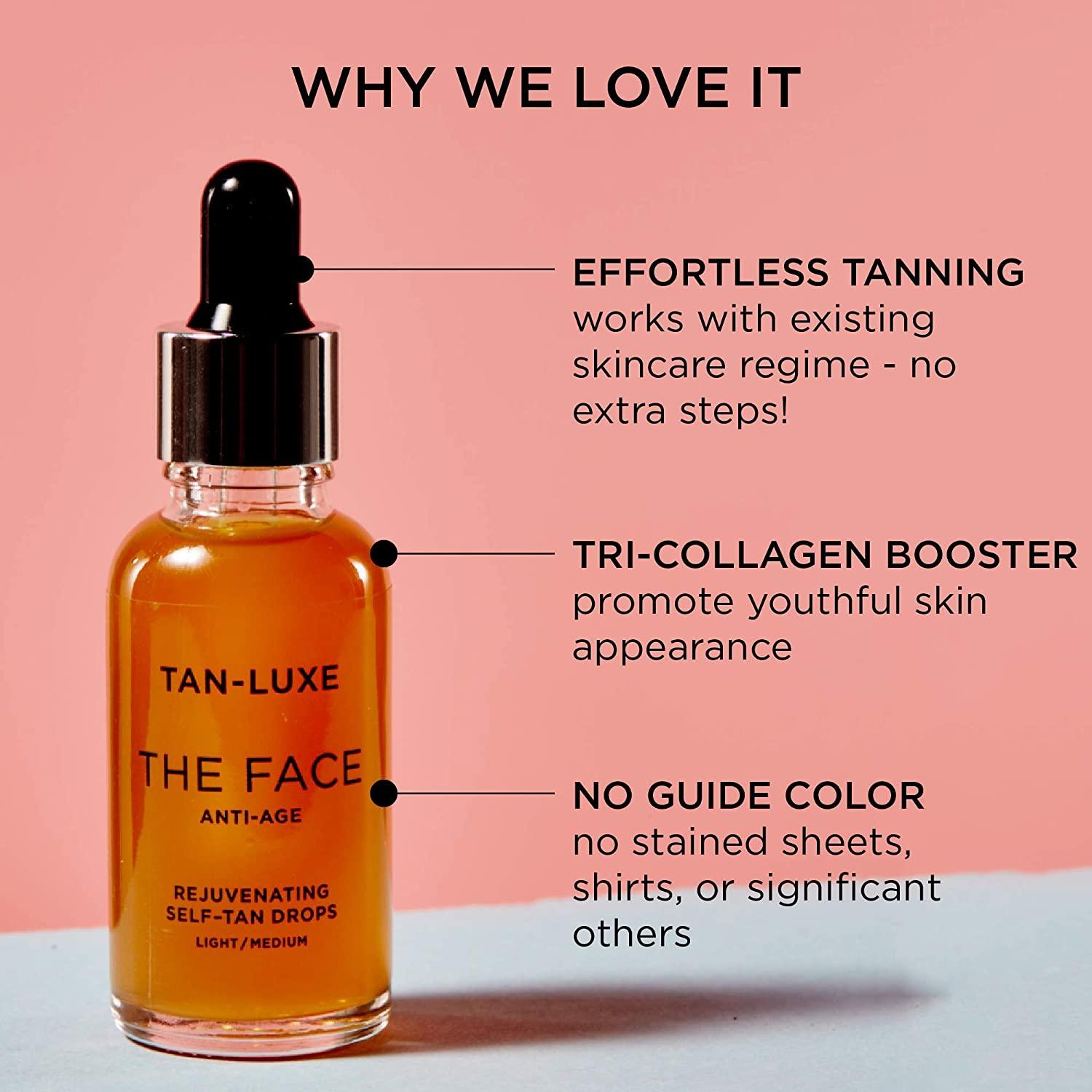 TANLUXE The Face AntiAge Rejuvenating SelfTan Drops 30ml Cruelty