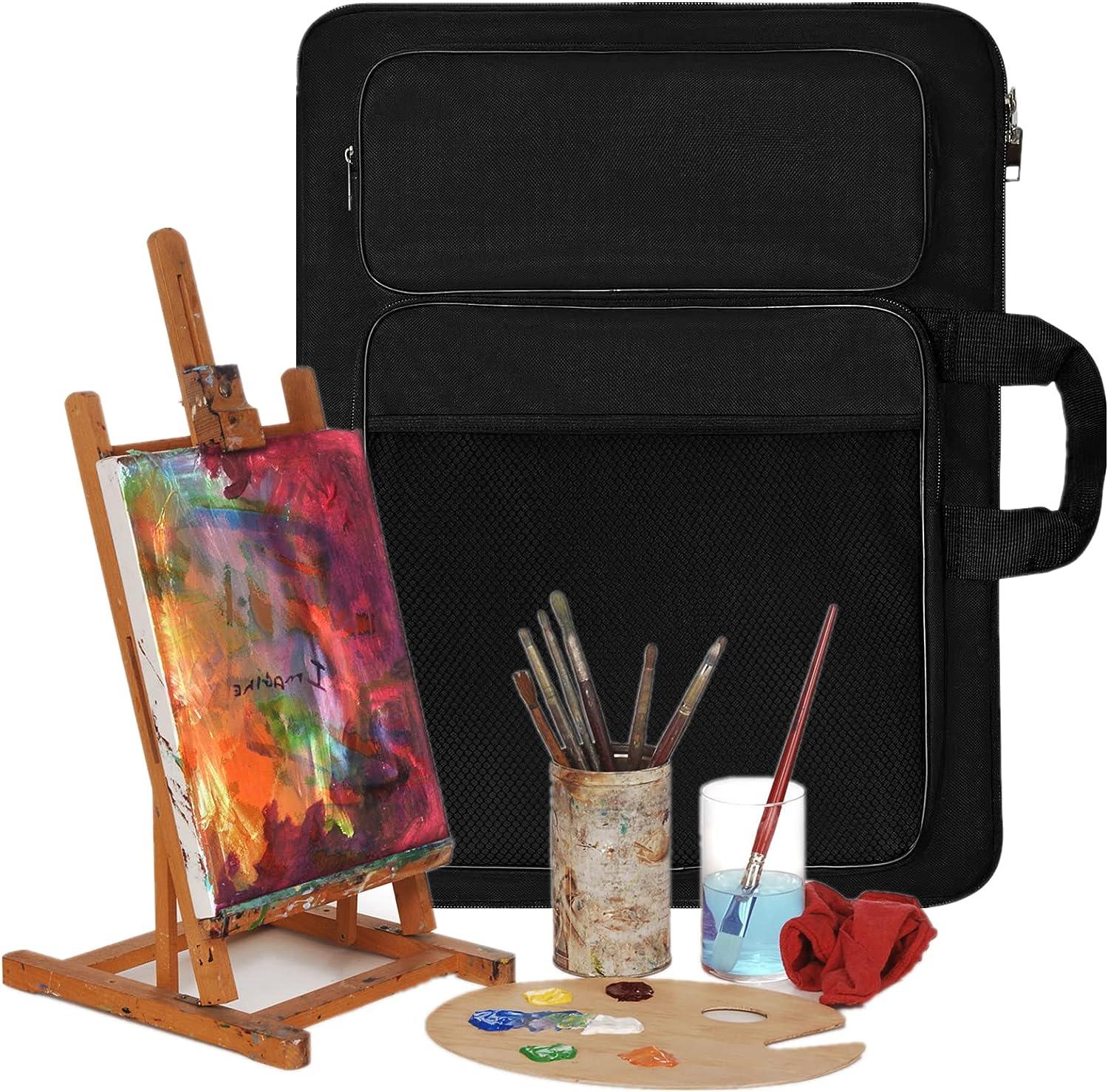 Art Portfolio Bag for Kids Artwork, Hard Side A3 Art Case for