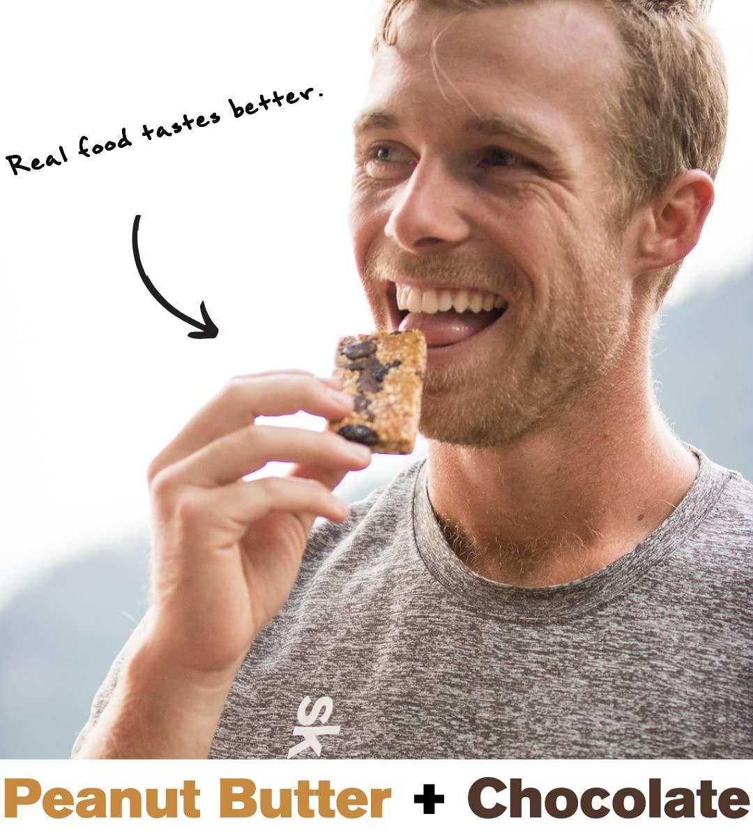 SKRATCH LABS Energy Bar Sport Fuel, Peanut Butter and Chocolate, (12