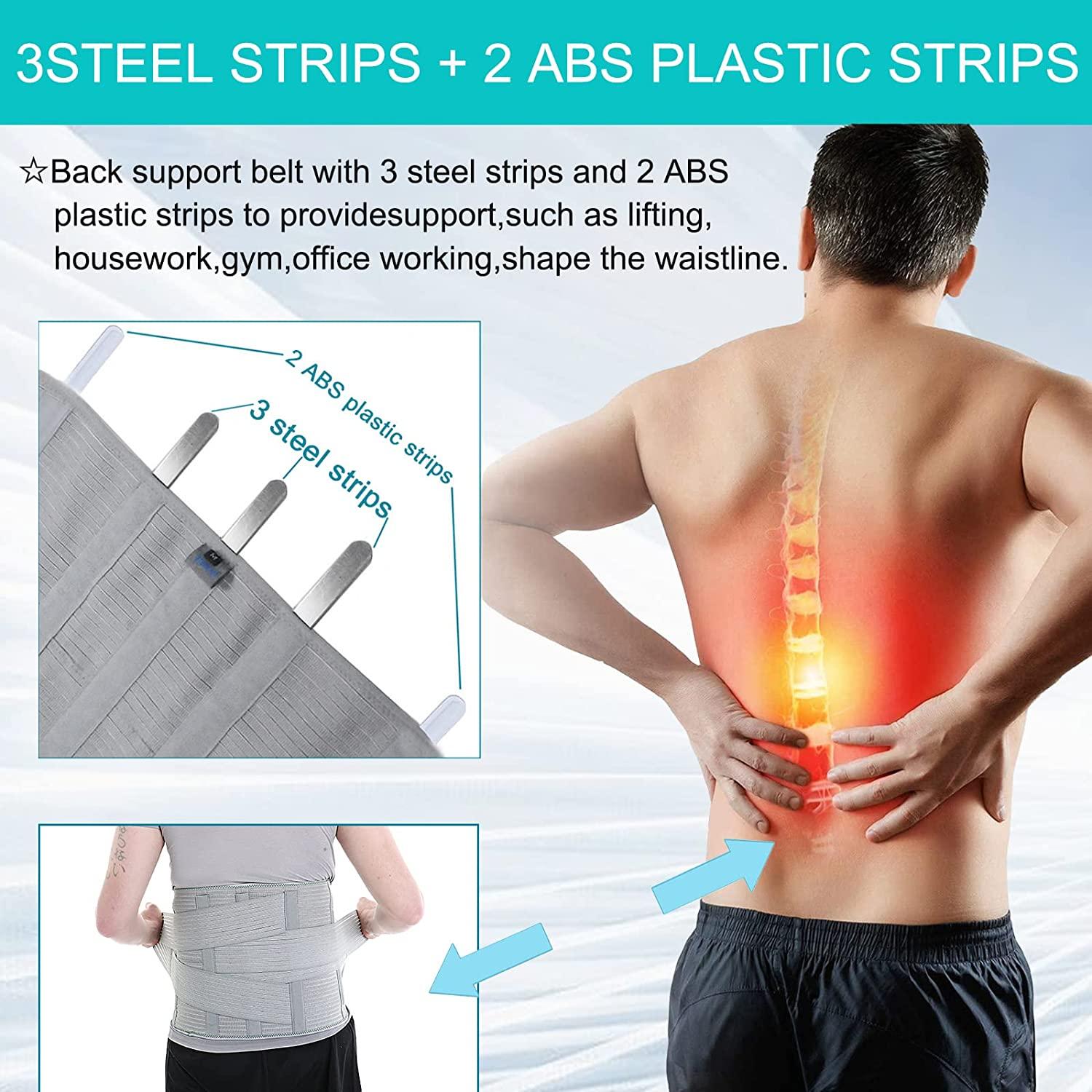 Lumbar Support Belt Orthopedic Back Brace Support Adjustable Waist Trainer Belt  Pain Relief Spine Straight for Lower Back Pain