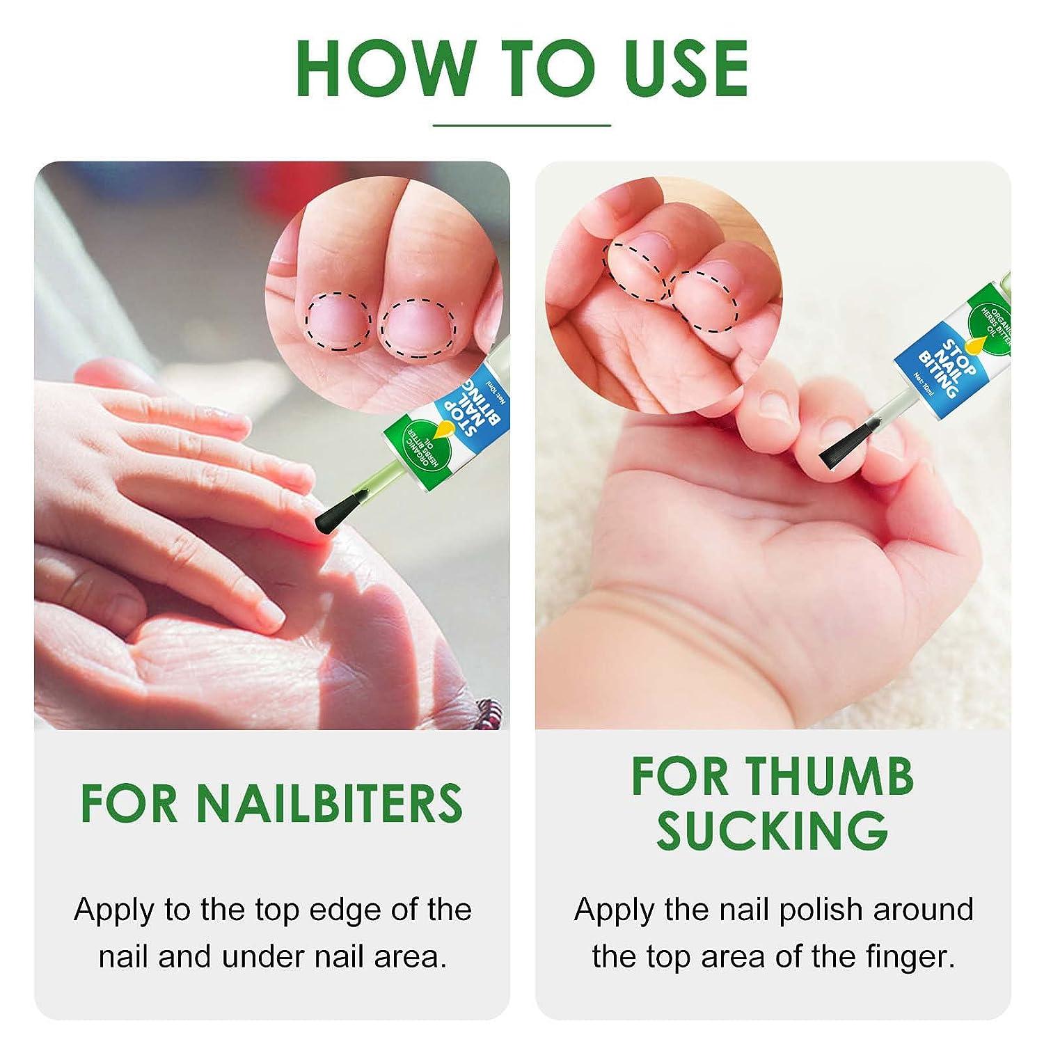 Supwell Nail Biting Treatment For Kids - Nail Polish To Help Thumb Sucking  Stop For Kids and Biting Nails, Bitter Taste, Safe & Effective, Easy To  Apply,15ML : Buy Online at Best
