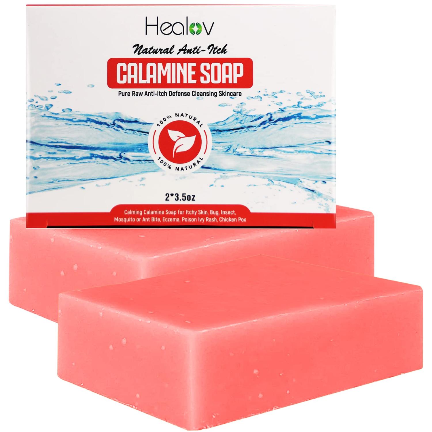 Natural Instant Itch Relief Soap Bar Calming Calamine Soap for Itchy