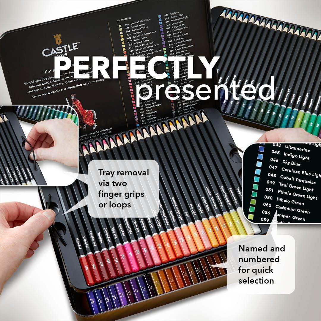 Castle Art Supplies 48 x 22ml Acrylic Paint Set | All-inclusive Set for  Beginners, Adult Artists | Quality Intense Colors | Smooth to Use on Range  of