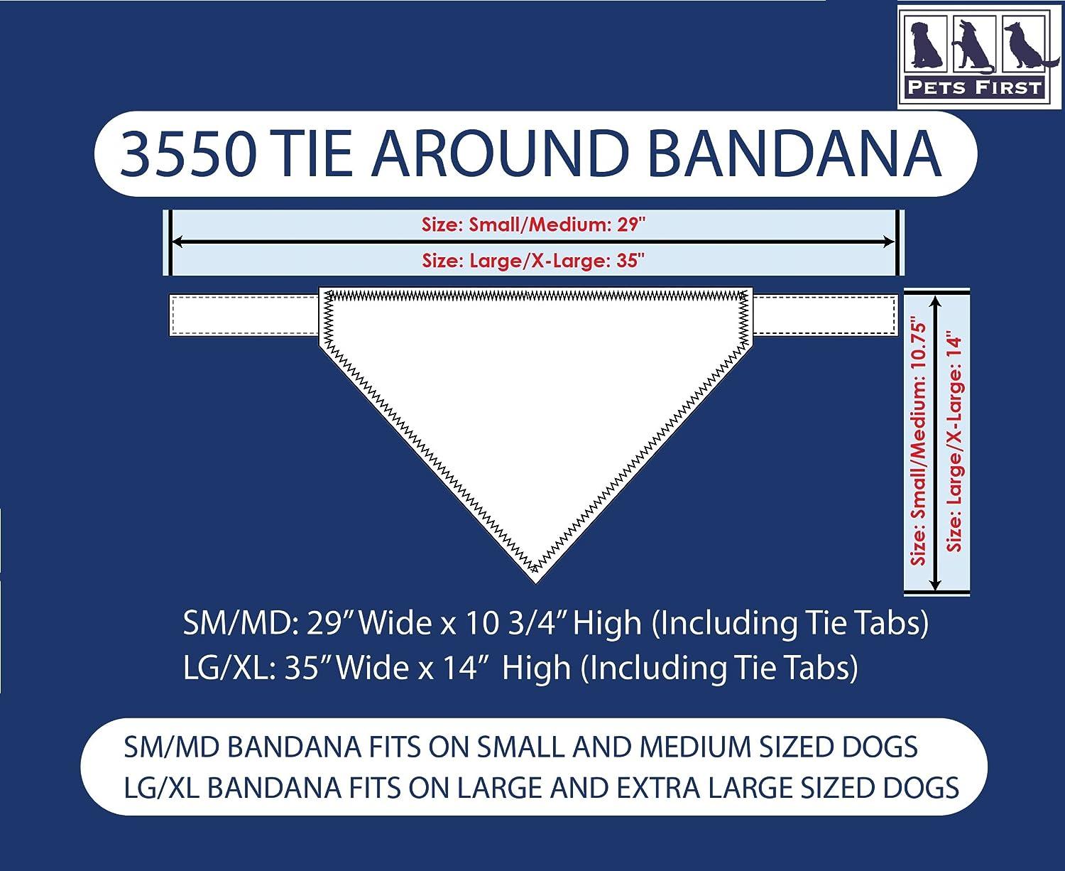 Pets First MLB Philadelphia Phillies Tie Bandana, Large/X-Large. Dog Bandana Scarf Bib for Pet Cat Dog. The Ultimate Game-Day, Party Bandanna (PHP