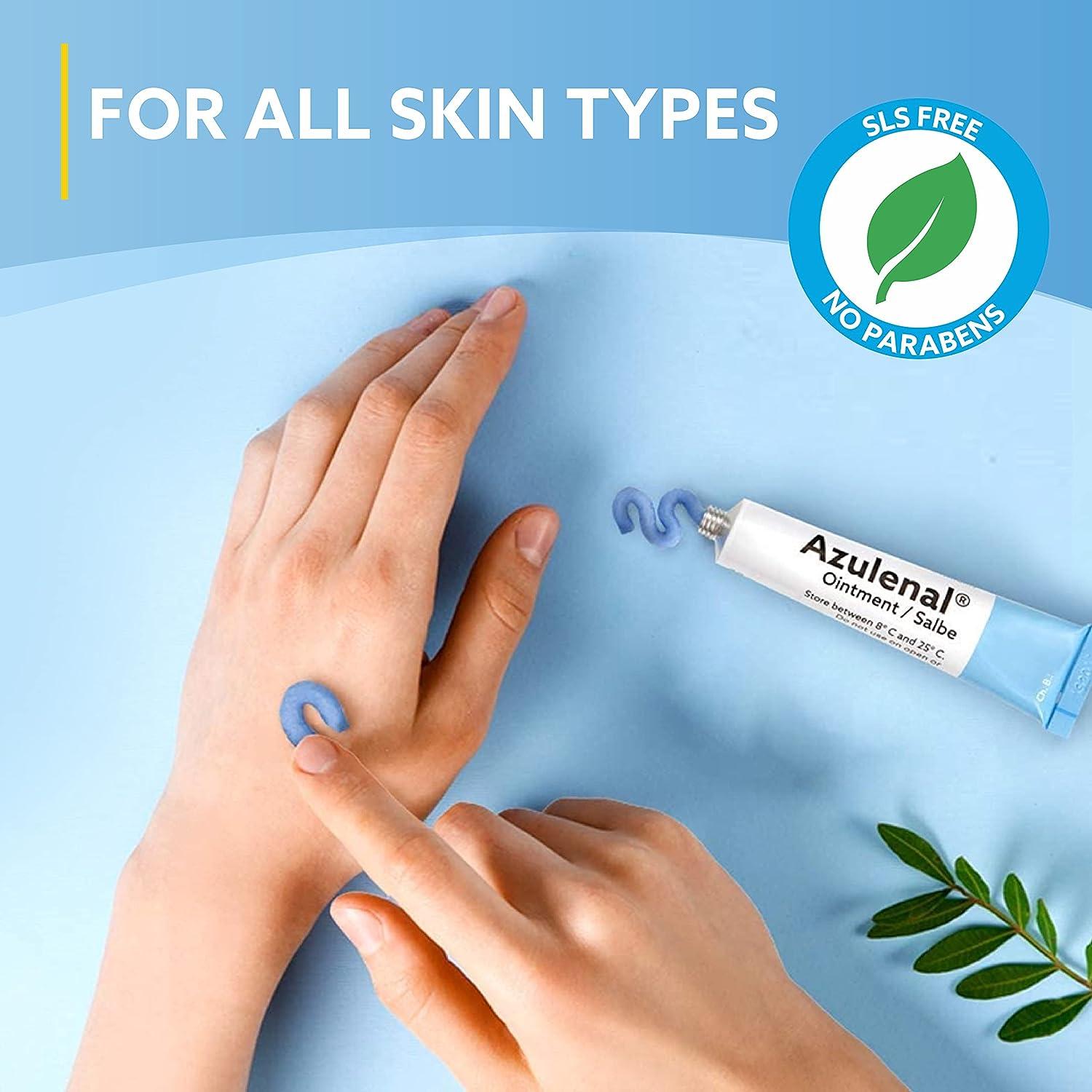 Azulenal Ointment With Guaiazulene - Itch Relief & Wound Healing Cream For Burns Cuts Insect Bites Hemorrhoids Anal Fissures Nappy Rash Sore Nipples Soothes Redness Pain Itching 50g - View #10