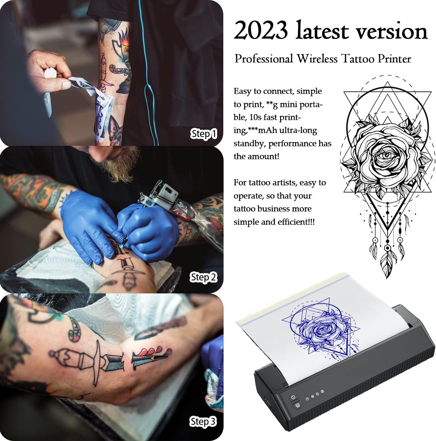 USB Portable Tattoo Transfer Clear Tattoo Stencil Printer Thermal
